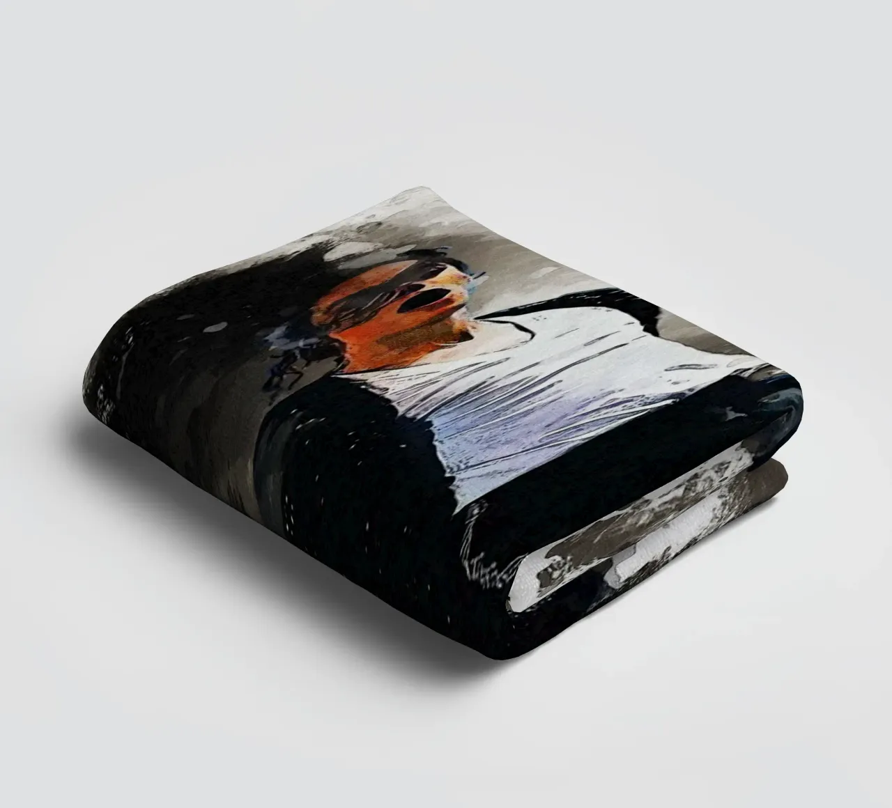 Smudge of Portrait Michael Jackson towel by Gunawan Rb