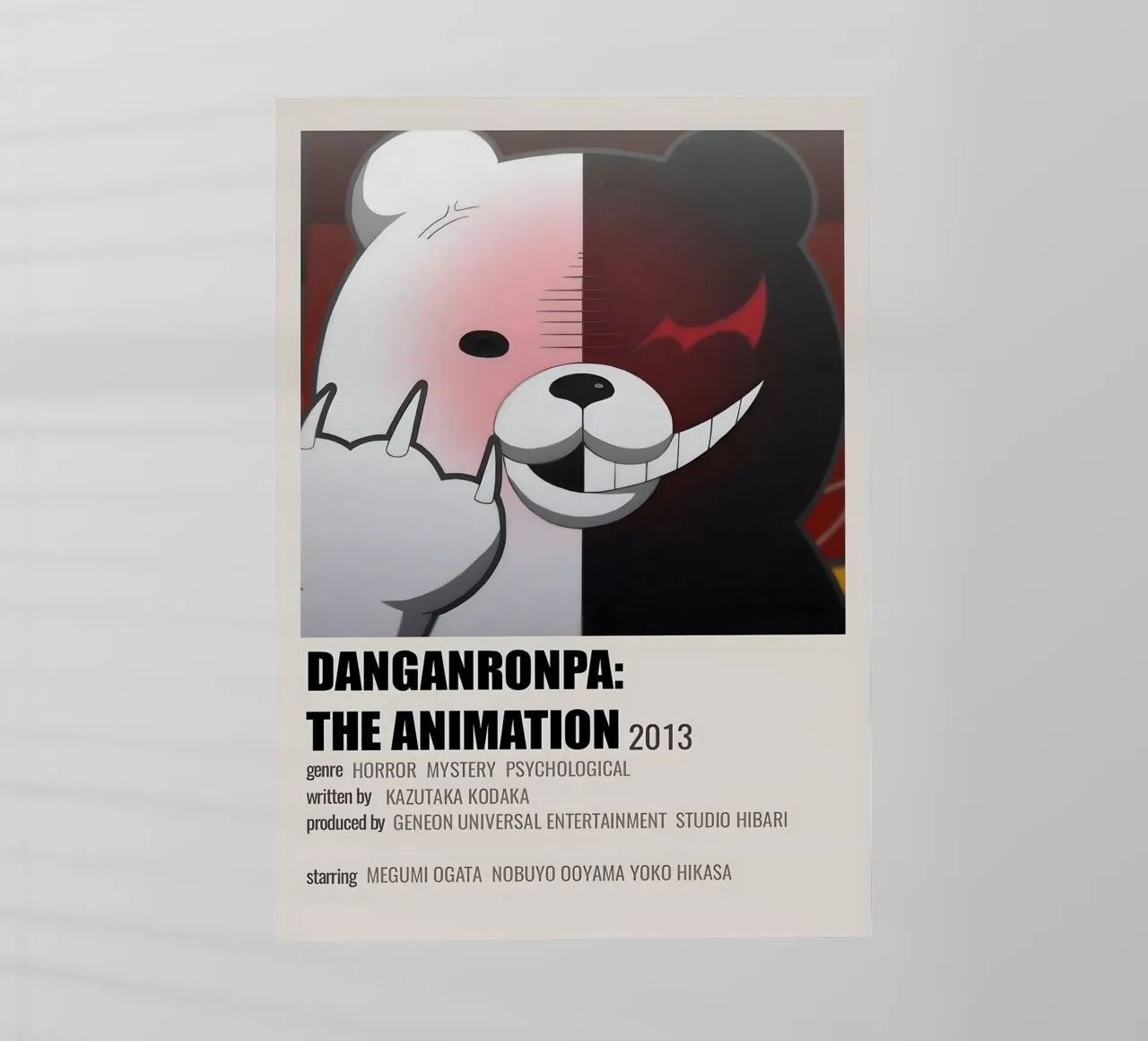 DANGANRONPA THE ANIMATION 2013 pellicola backlit da Totoya