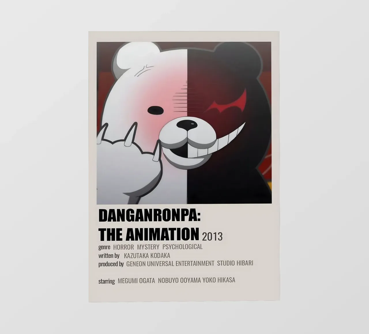 DANGANRONPA THE ANIMATION 2013 telo in pvc da Totoya