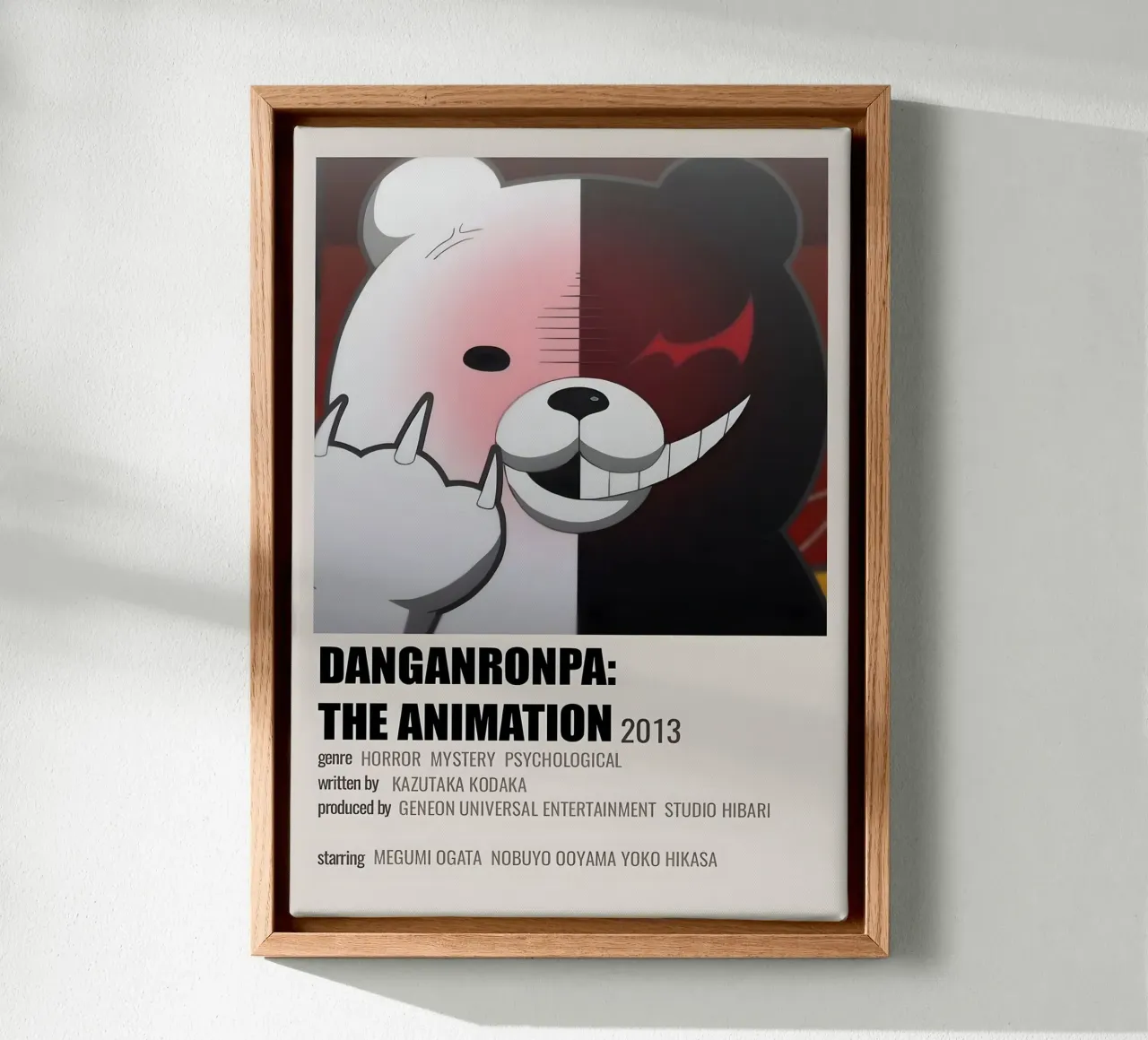 DANGANRONPA THE ANIMATION 2013 tela con Cornice a cassetta da Totoya
