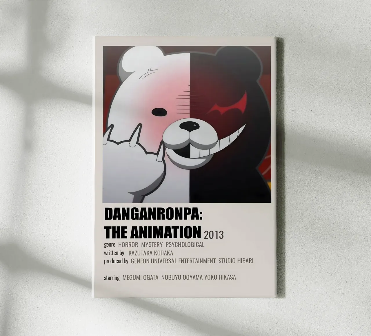 DANGANRONPA THE ANIMATION 2013 tela con Cornice a cassetta da Totoya