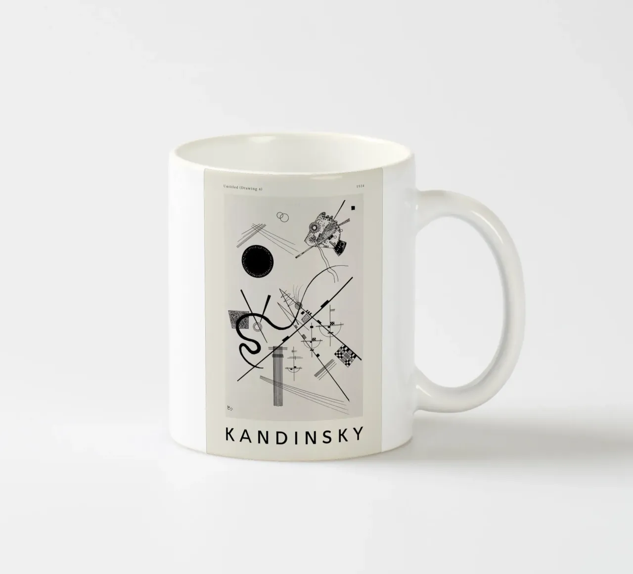 Kandinsky - Untitled (Drawing 4) tazza in ceramica da ARTOTHEK