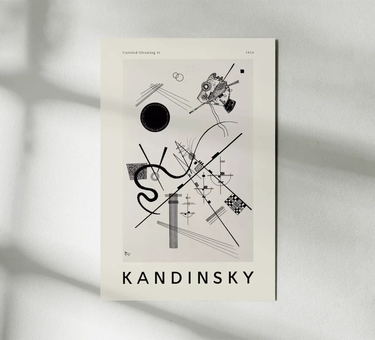 Kandinsky - Untitled (Drawing 4) alluminio dibond da ARTOTHEK