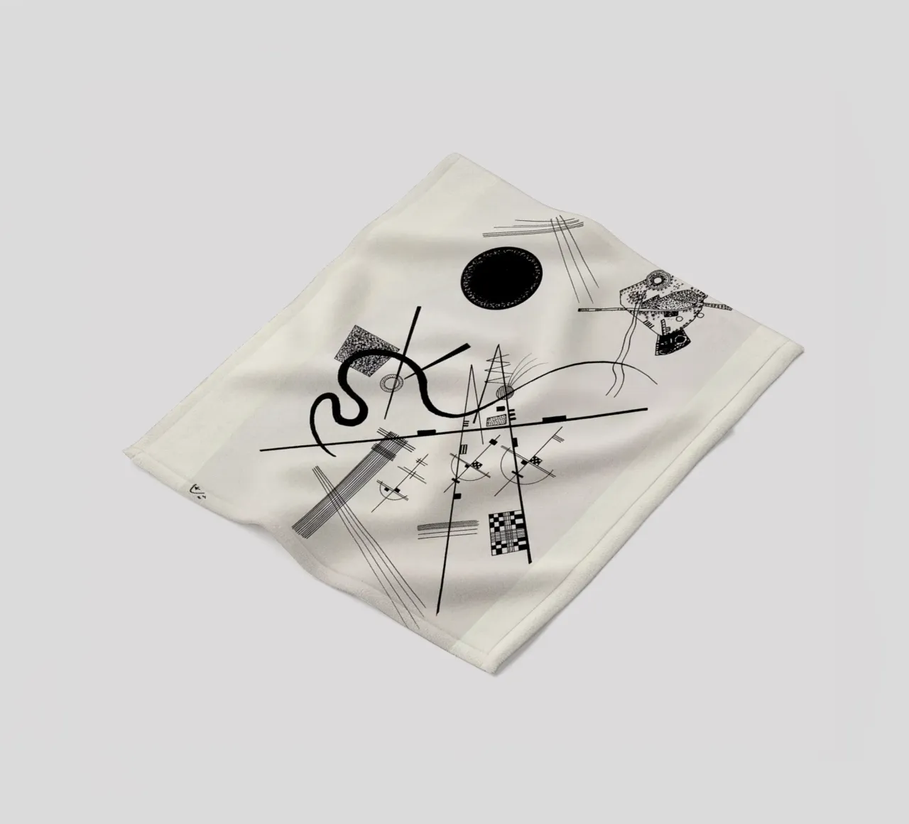 Kandinsky - Untitled (Drawing 4) coperta in pile da ARTOTHEK