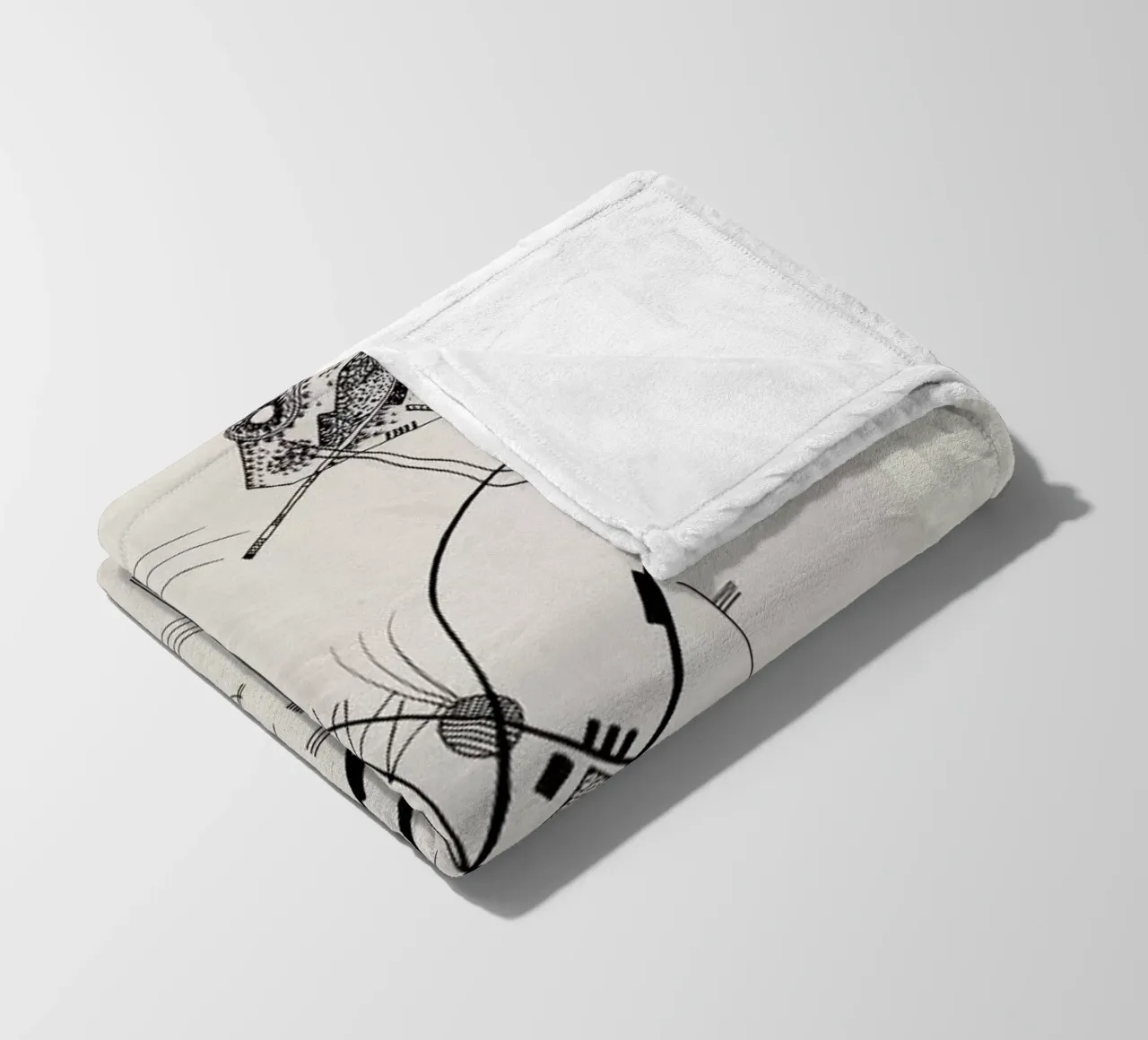 Kandinsky - Untitled (Drawing 4) coperta in pile da ARTOTHEK