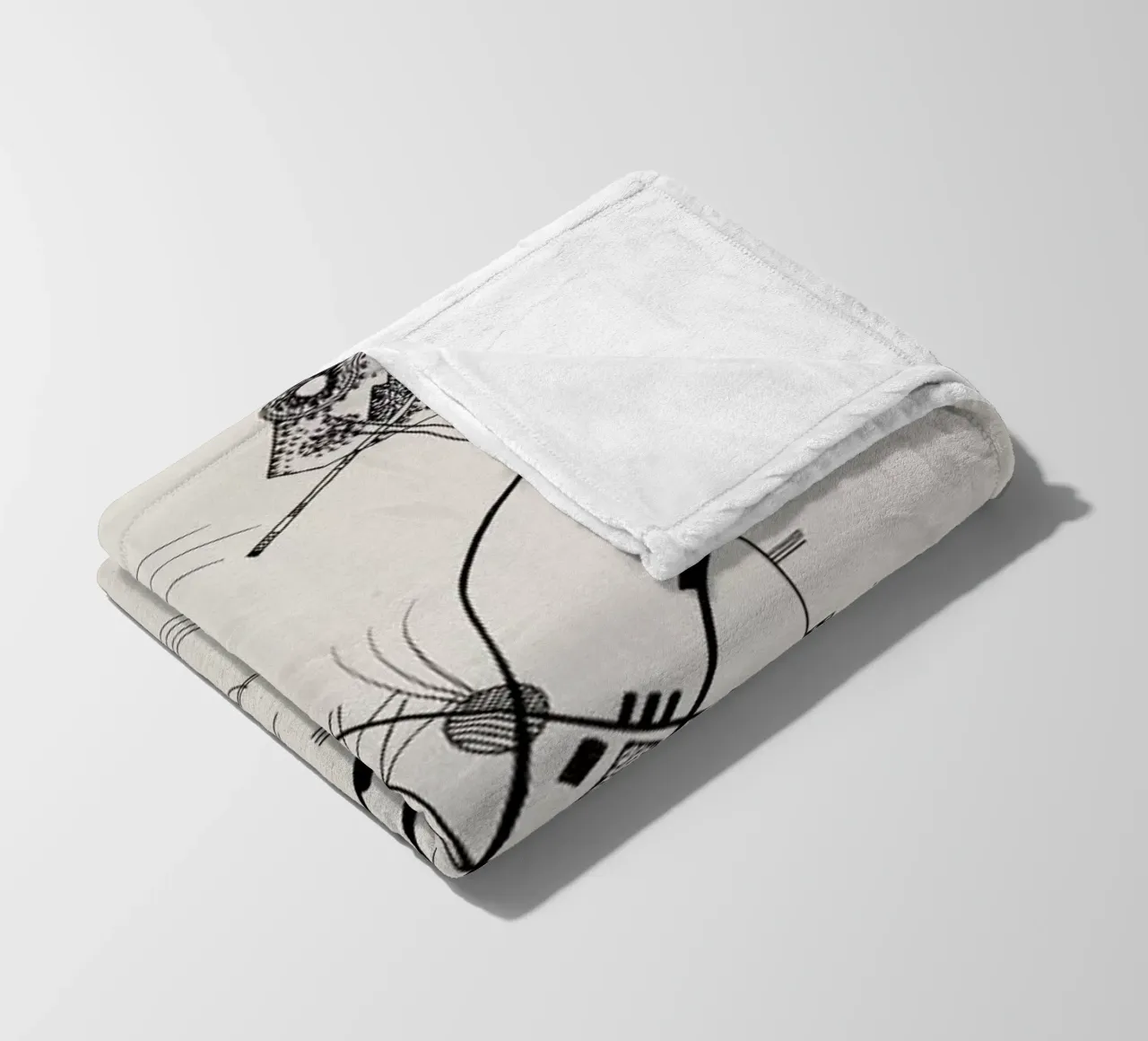 Kandinsky - Untitled (Drawing 4) coperta in pile da ARTOTHEK