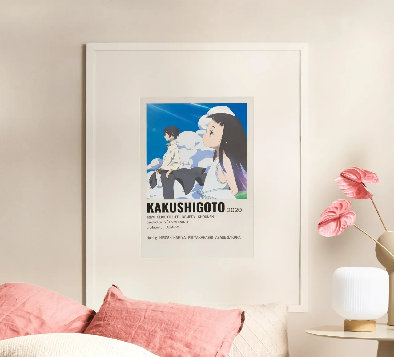 KAKUSHIGOTO 2020 poster con telaio in plastica da Totoya