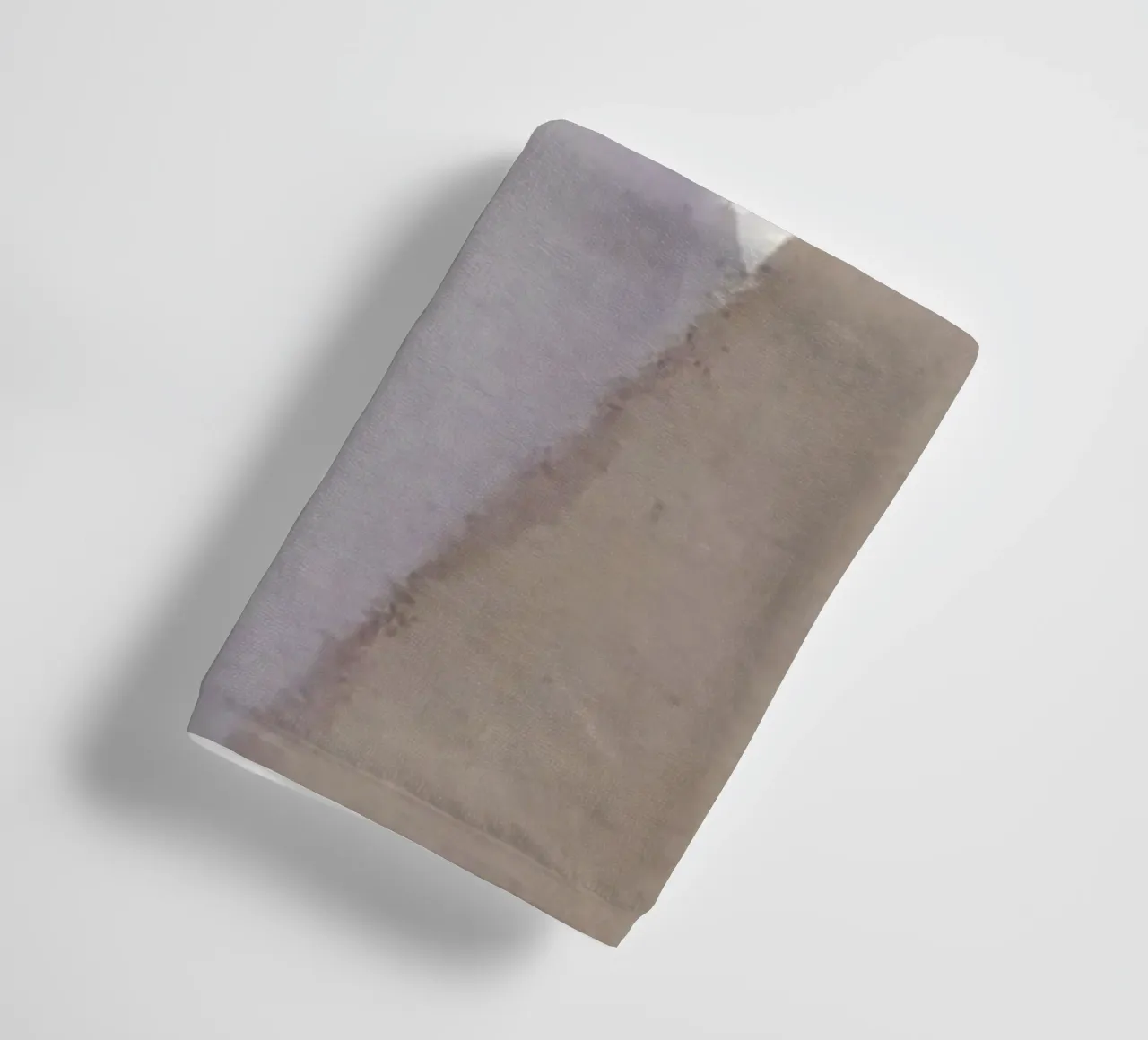 Gedempte vormen abstracte compositie badhanddoek van Little Dean