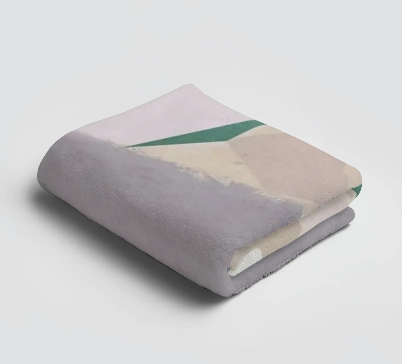 Gedempte vormen abstracte compositie badhanddoek van Little Dean