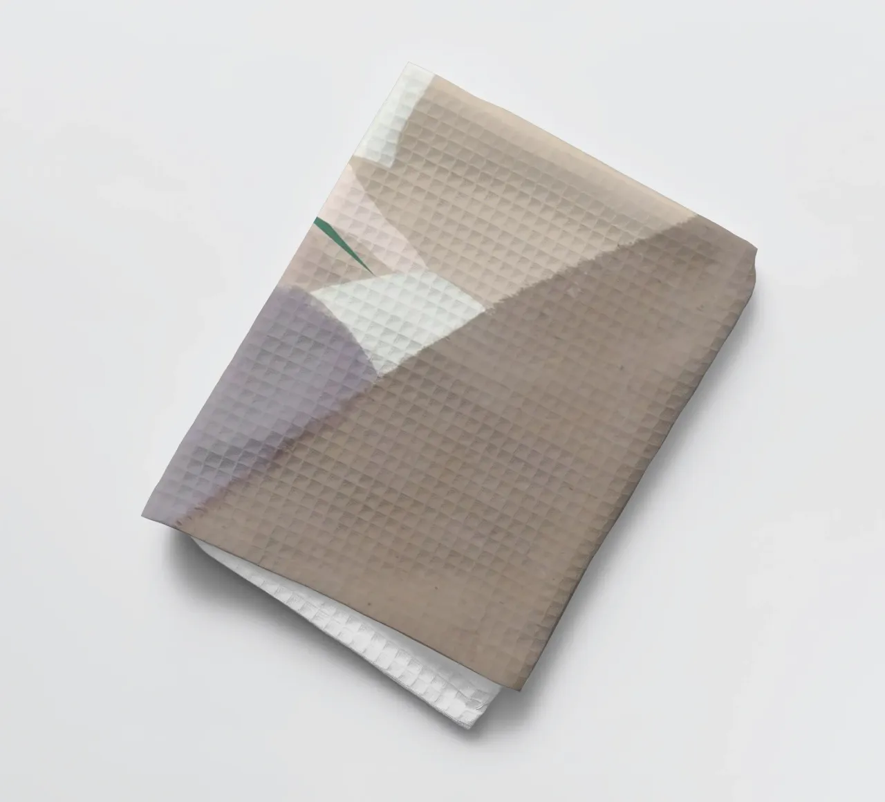 Gedempte vormen abstracte compositie theedoek van Little Dean