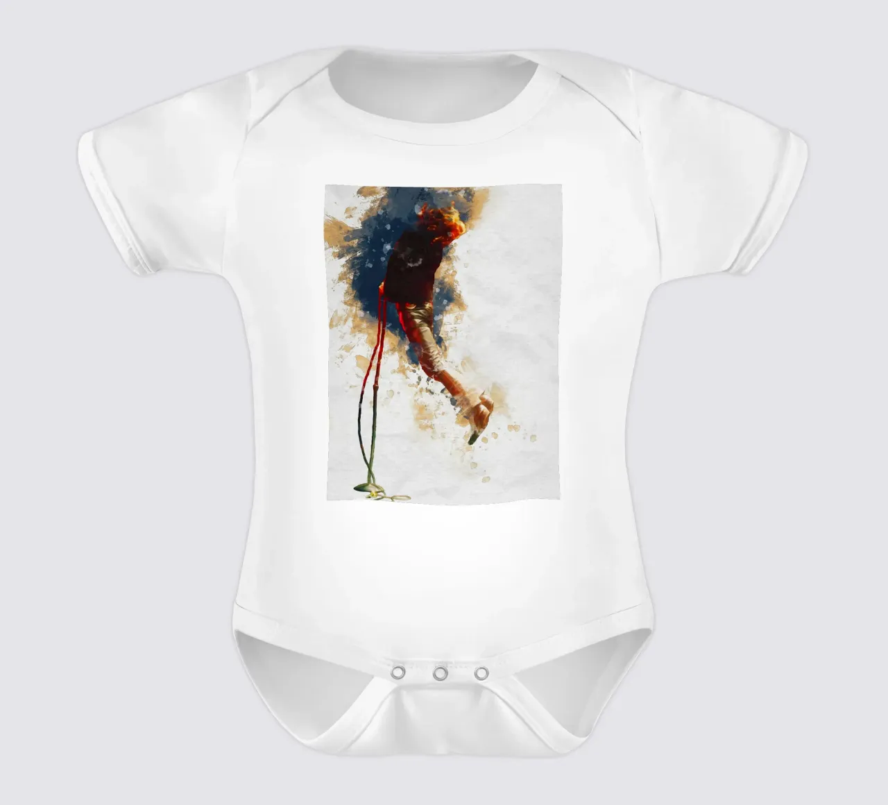 Smudge von Porträt Jim Morrison Kurzarm Babybody von Gunawan Rb