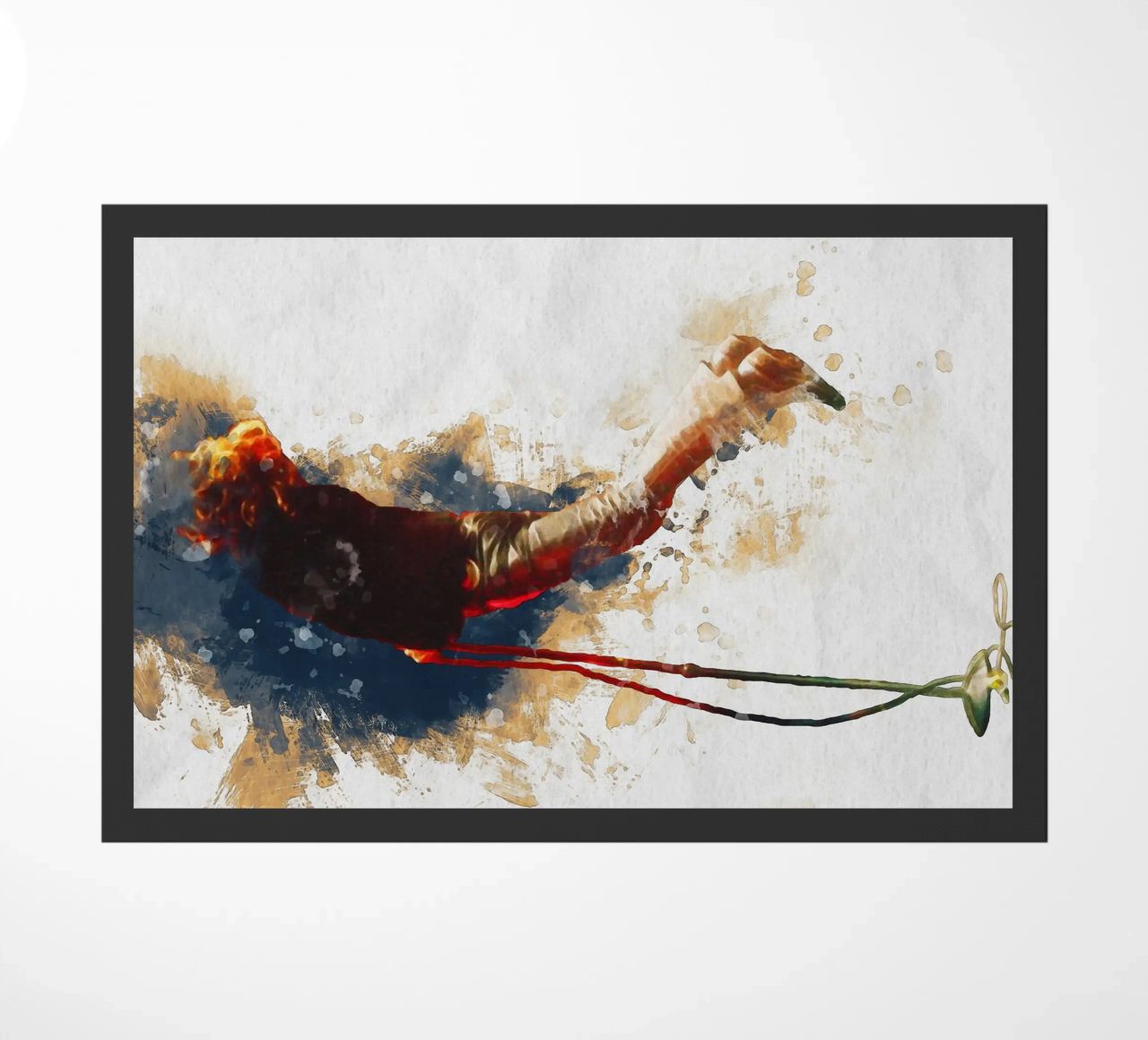 Macchia di ritratto Jim Morrison zerbino da Gunawan Rb