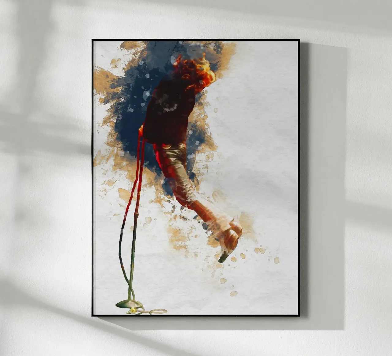 Mancha de retrato Jim Morrison metacrilato de Gunawan Rb