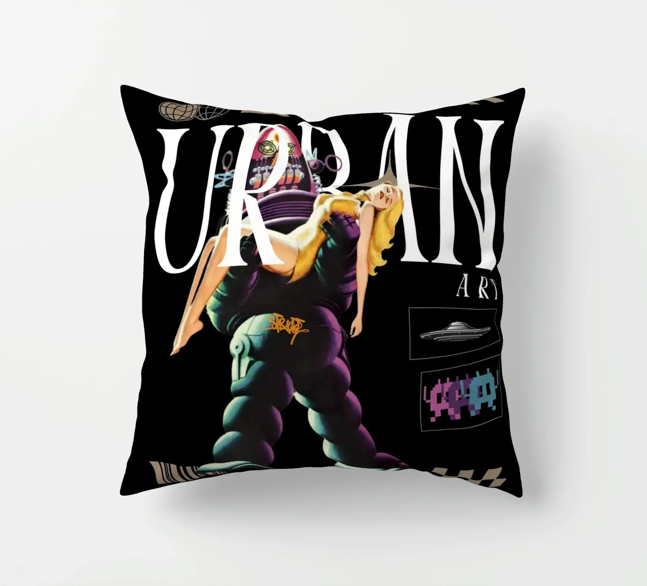 MIXED URBAN ART cuscino da Einfach Uebel