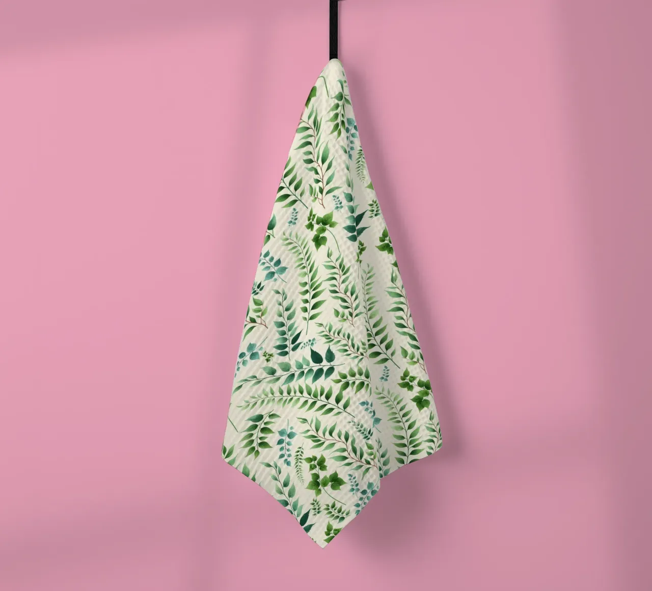 Greenery Botanical Print Green torchon de SilverPegasus
