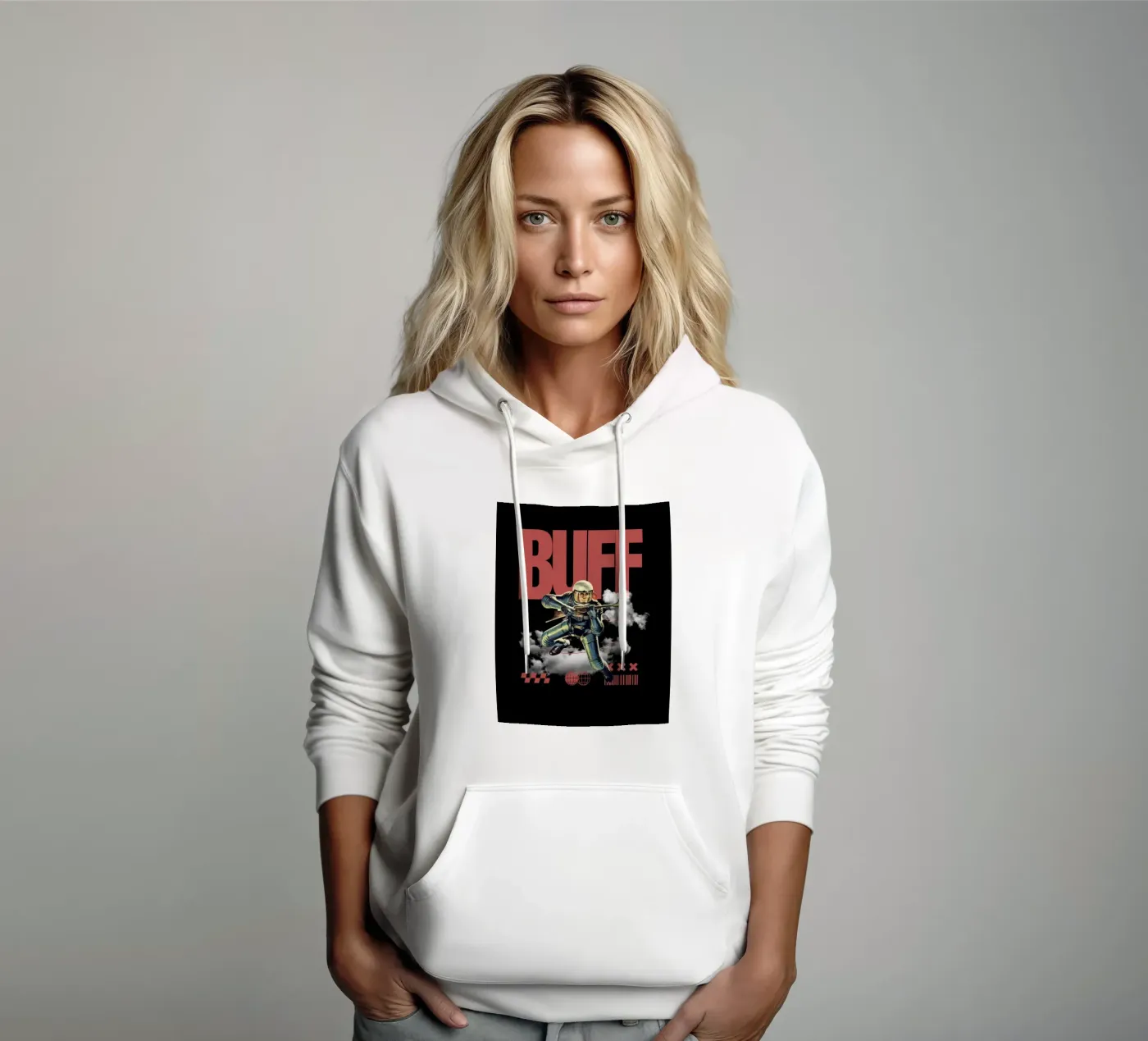 BUFF felpa con cappuccio da SMRT STUDIO