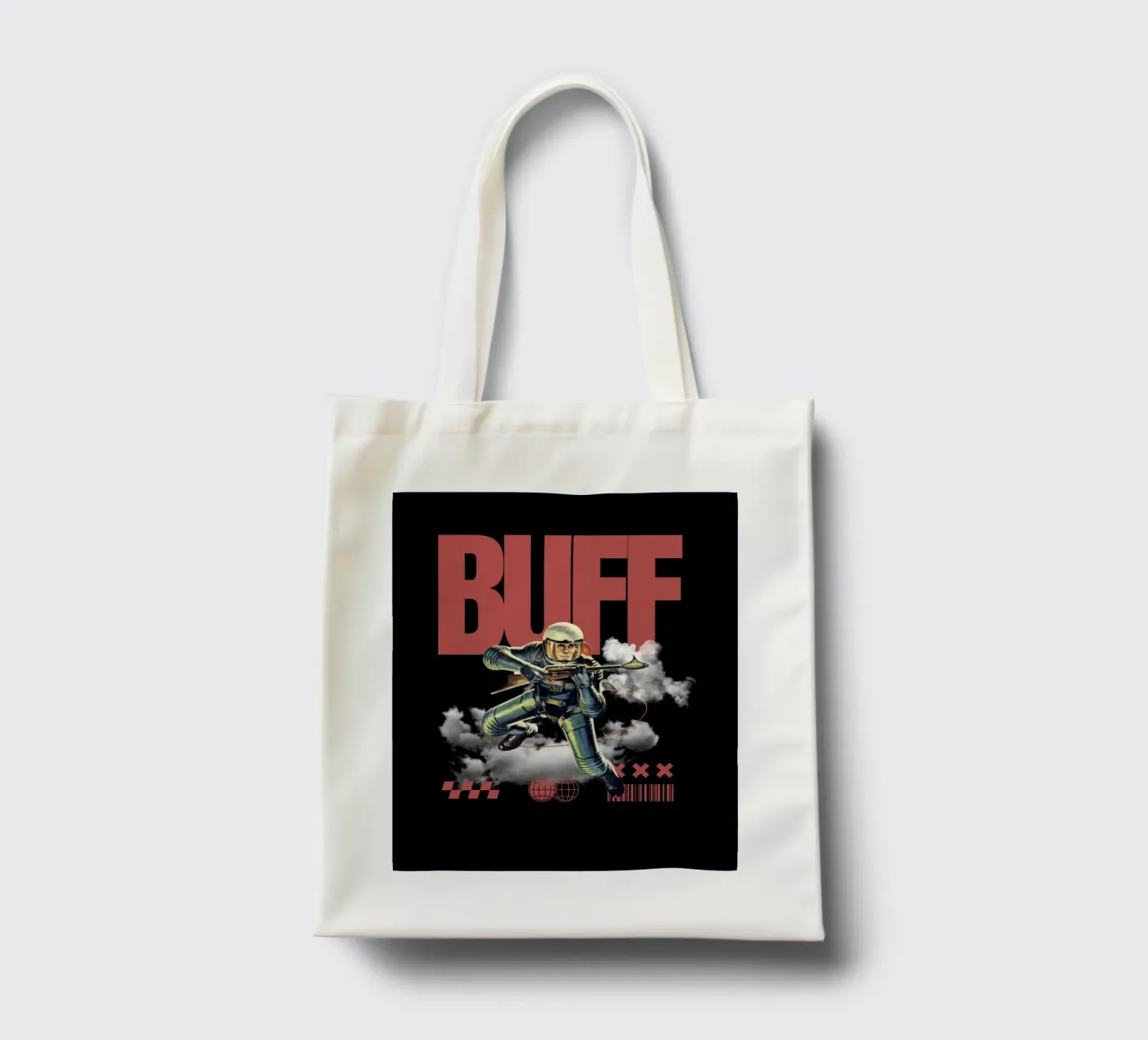 BUFF tote bag by SMRT STUDIO