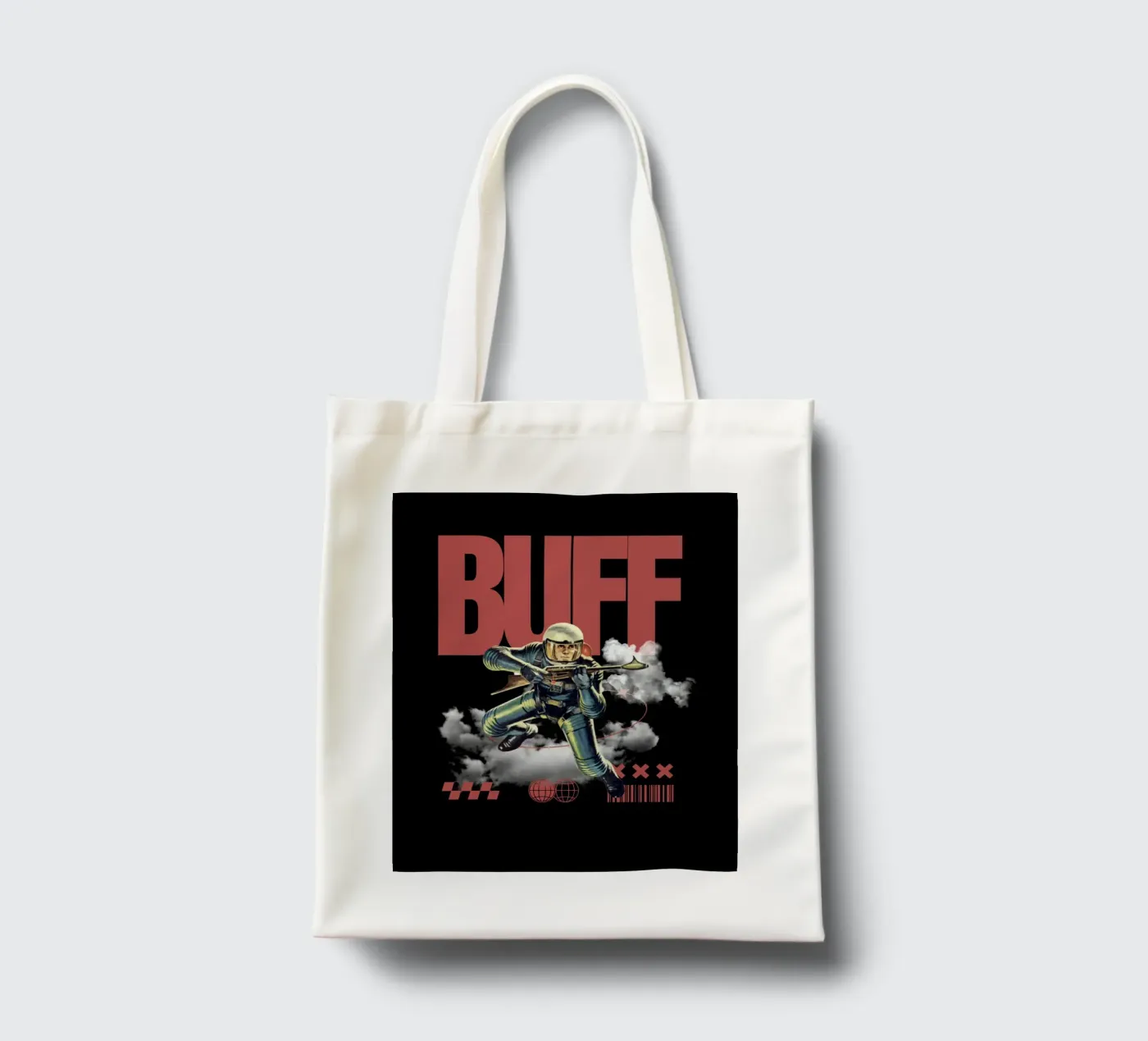 BUFF tote bag by SMRT STUDIO