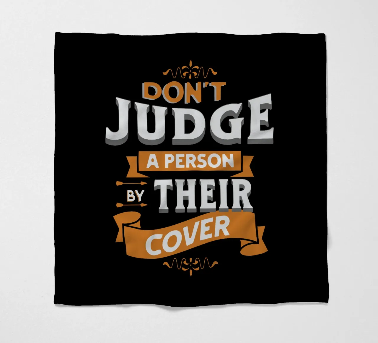 Don't Judge a Person by Their Cover fleece blanket by Gunawan Rb