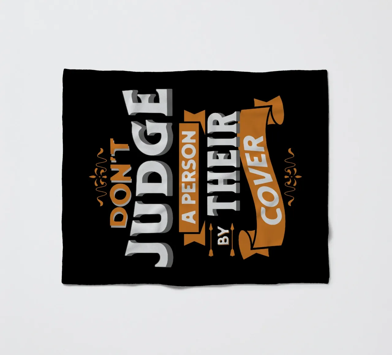 Don't Judge a Person by Their Cover fleece blanket by Gunawan Rb