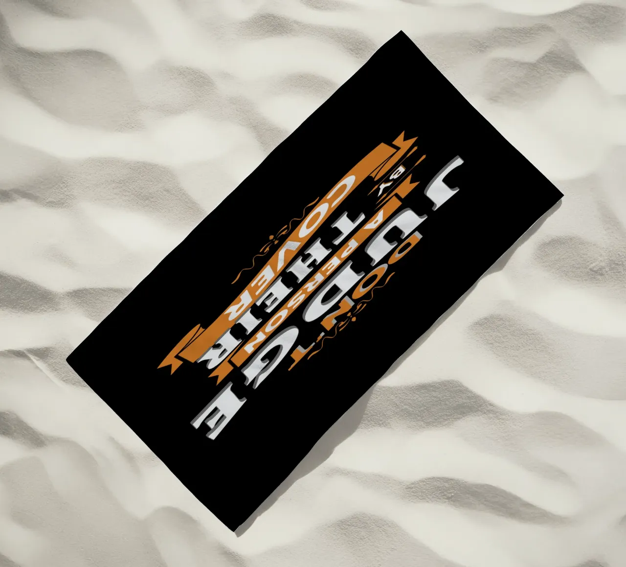 Don't Judge a Person by Their Cover beach towel by Gunawan Rb