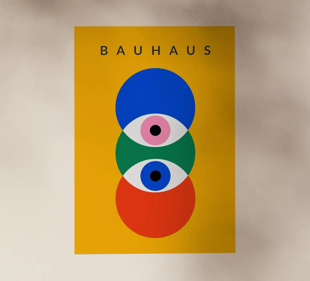 Armonia visiva Bauhaus - Astrazione degli occhi pellicola backlit da RJ Peterson