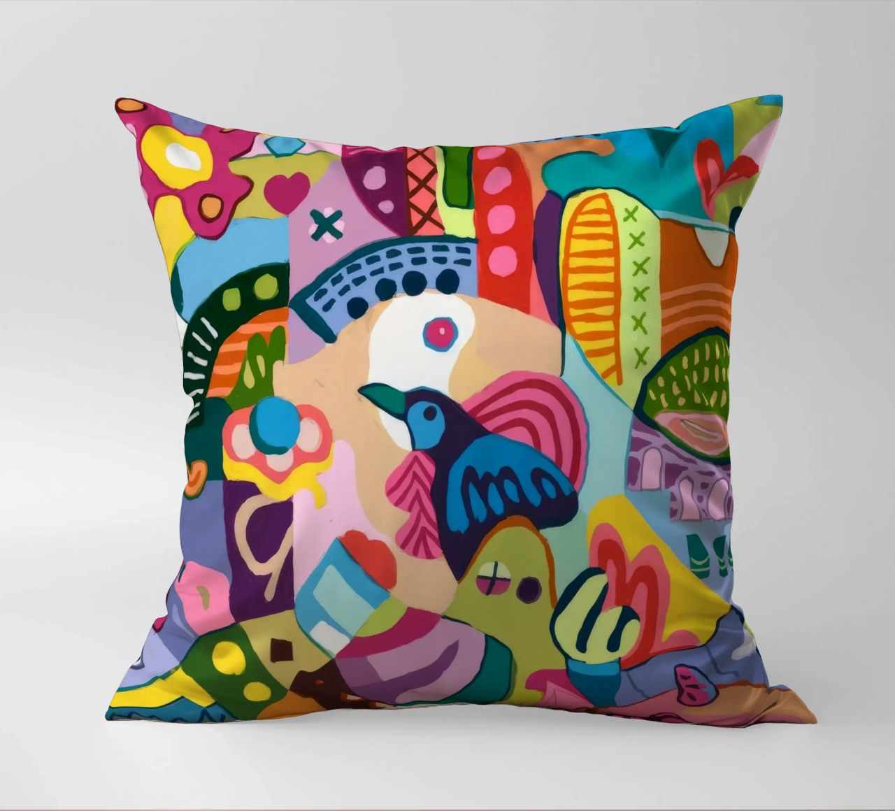 Dynamic Abstract Symphony decorative cushion by Monarco Virtuoso