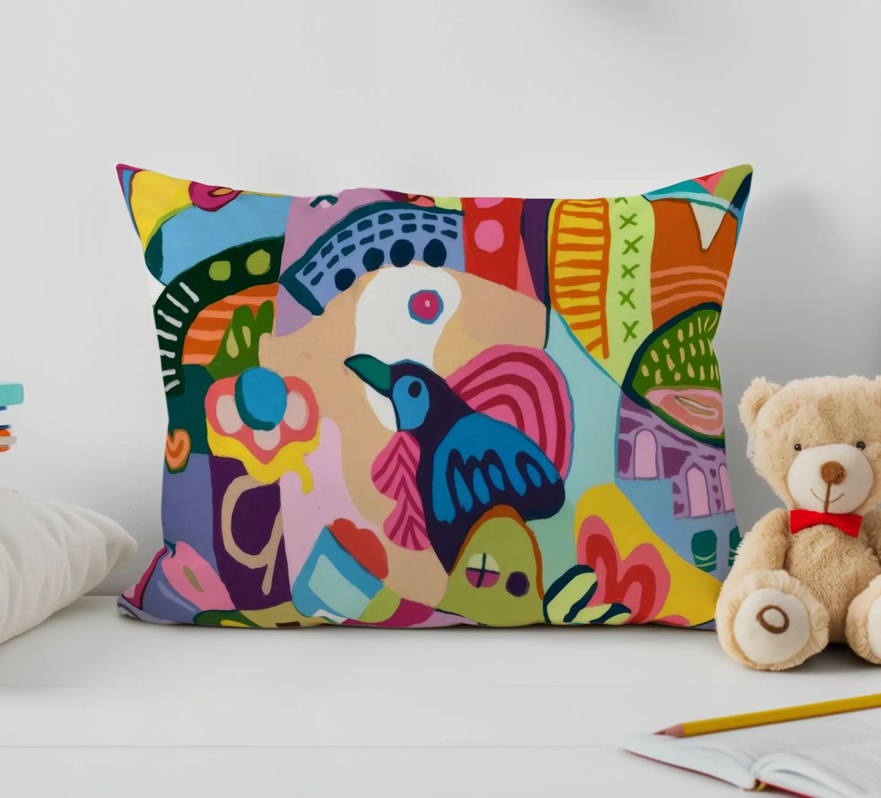 Dynamic Abstract Symphony decorative cushion by Monarco Virtuoso