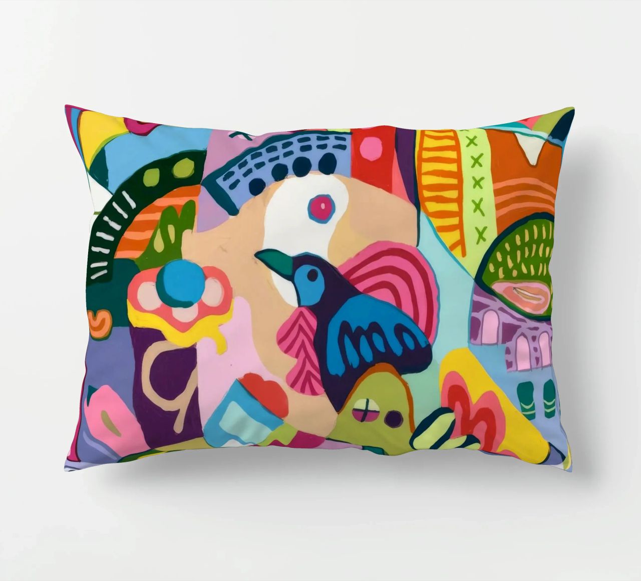 Dynamic Abstract Symphony decorative cushion by Monarco Virtuoso