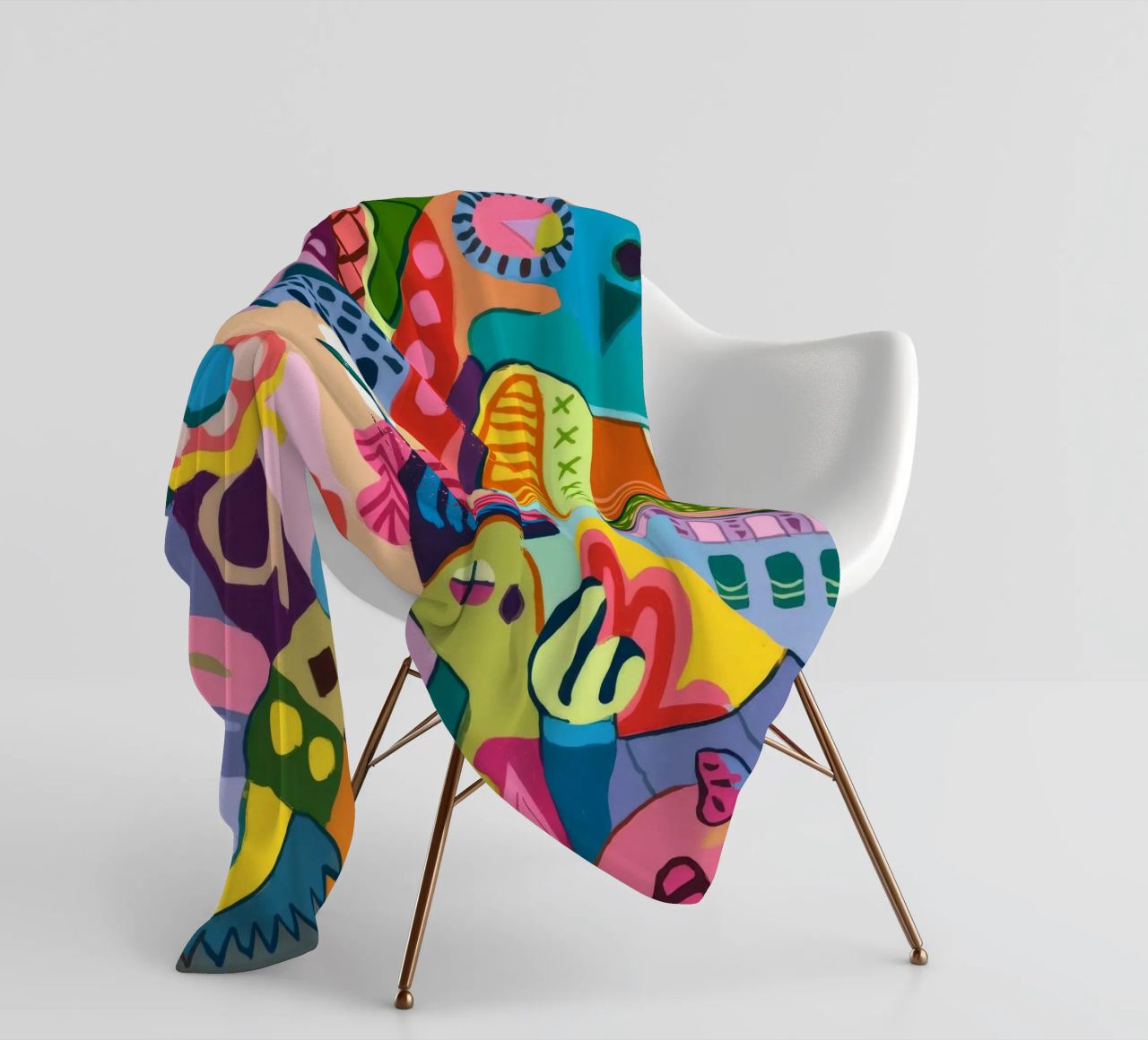 Dynamic Abstract Symphony fleece blanket by Monarco Virtuoso