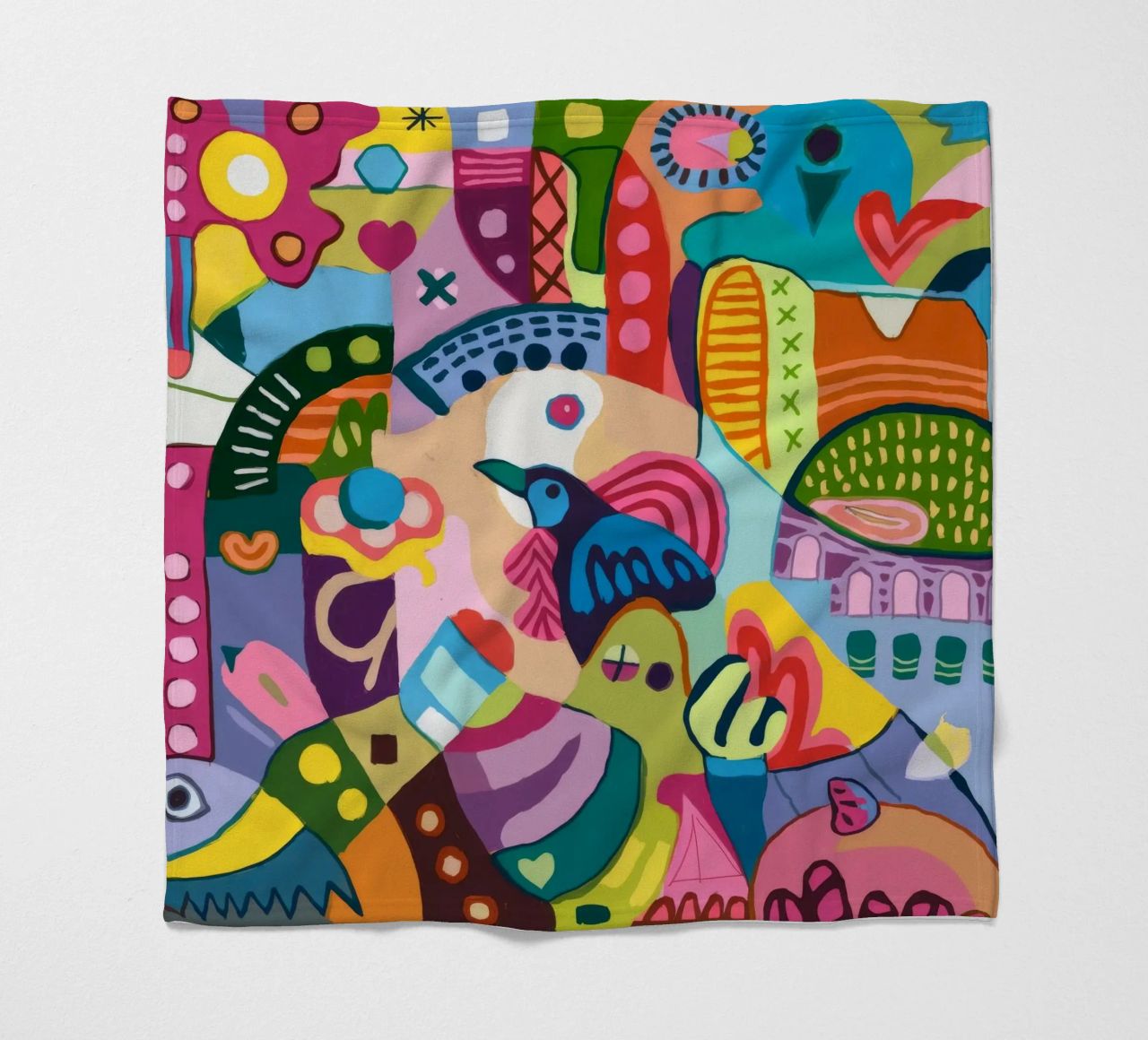 Dynamic Abstract Symphony fleece blanket by Monarco Virtuoso