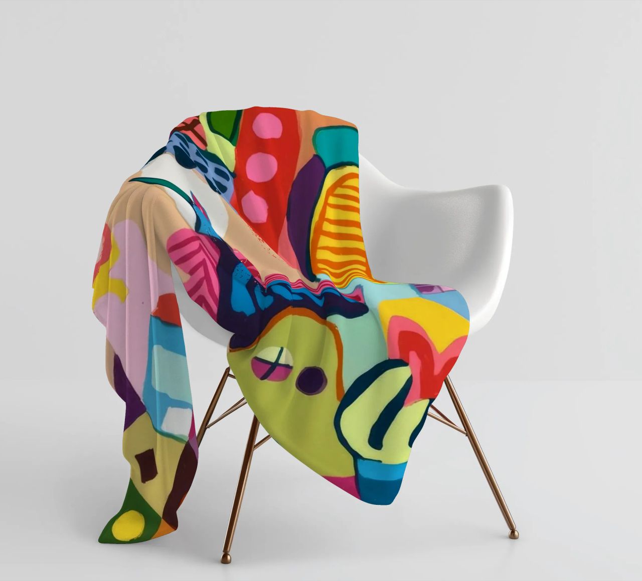 Dynamic Abstract Symphony fleece blanket by Monarco Virtuoso