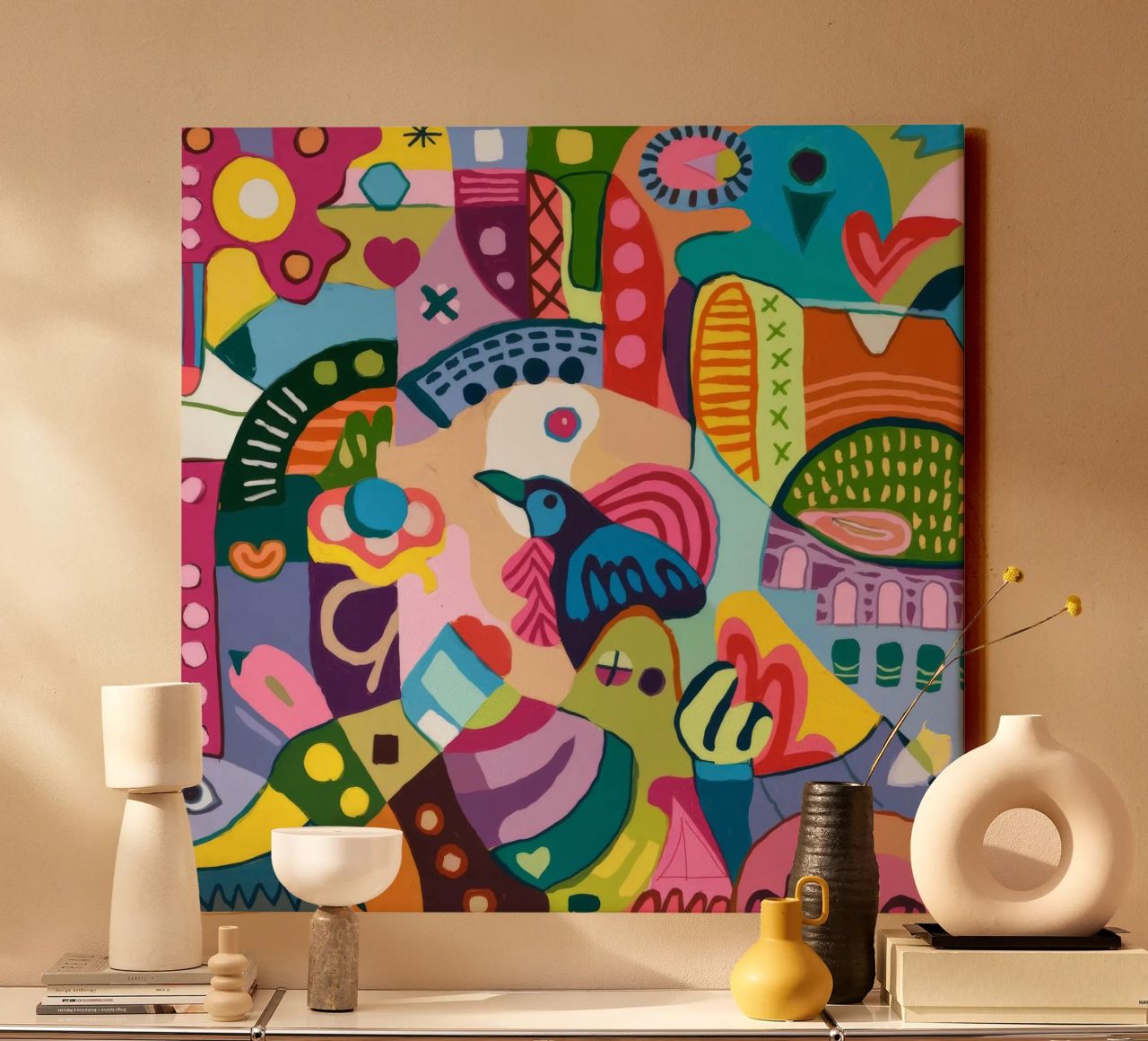 Dynamic Abstract Symphony canvas by Monarco Virtuoso