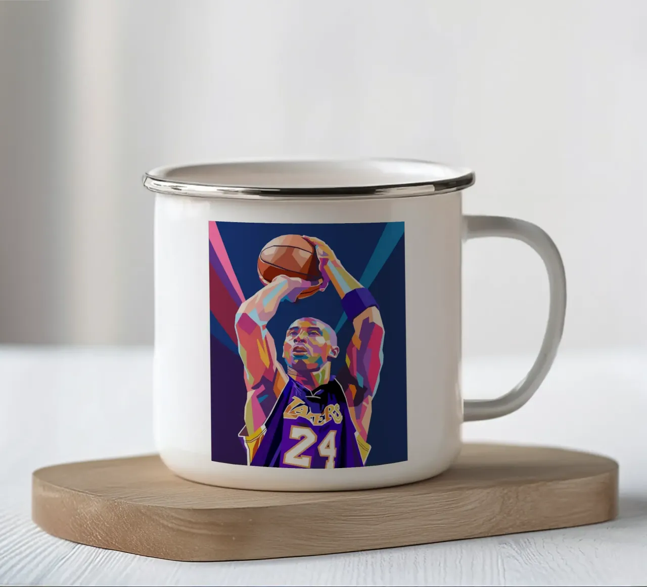 Kobe Bryant, la leggenda tazza in smalto da Hantamrata