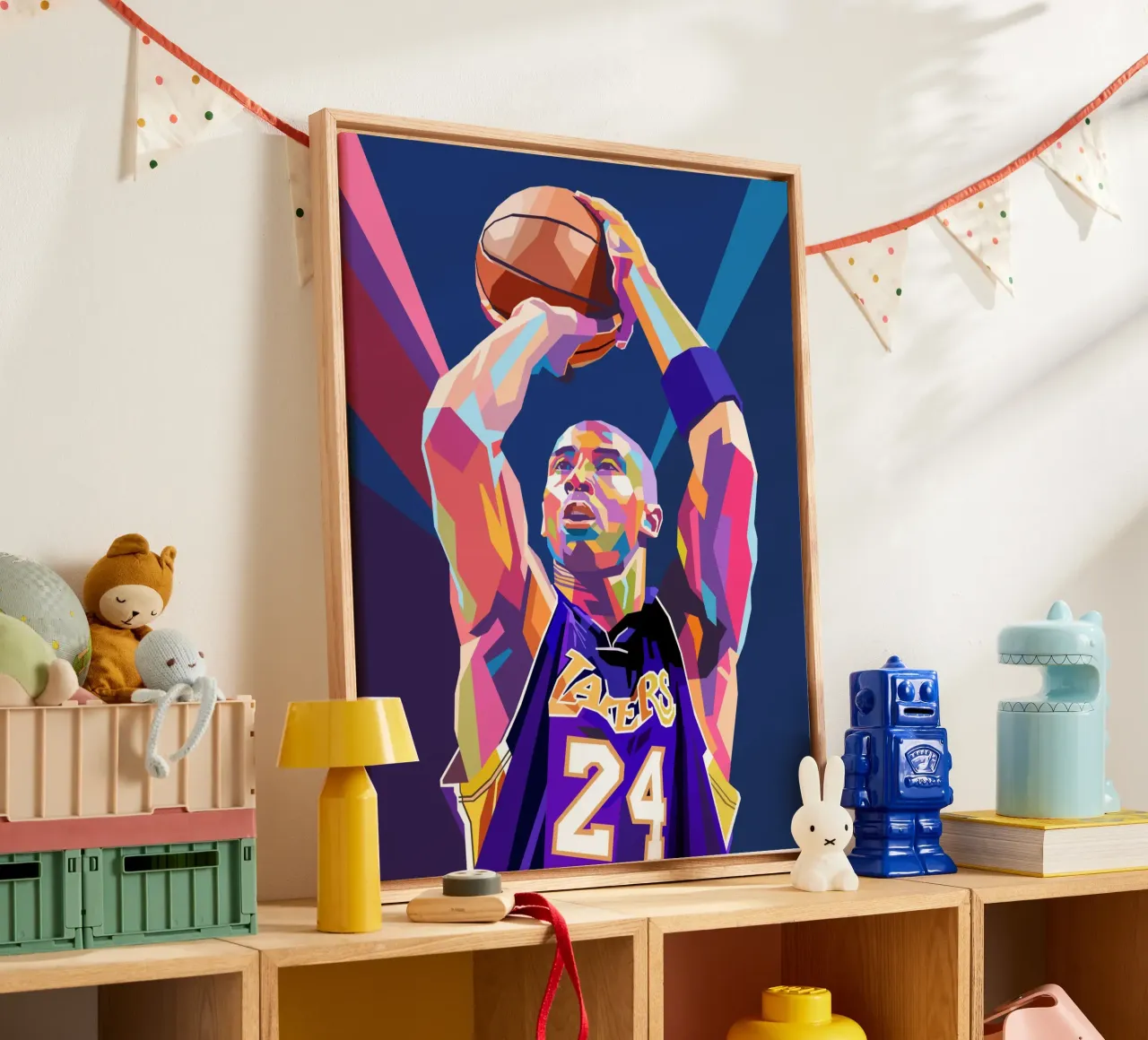 Kobe Bryant, la leggenda tela con Cornice a cassetta da Hantamrata