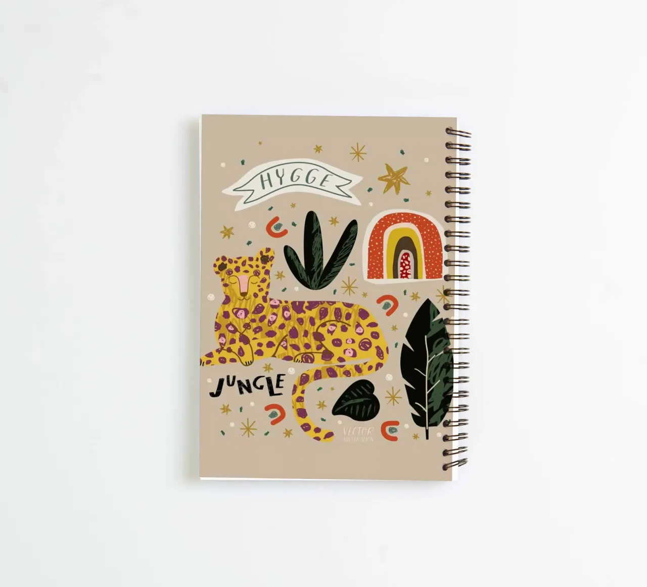 My Head Is A Jungle spiral notebook by Pure