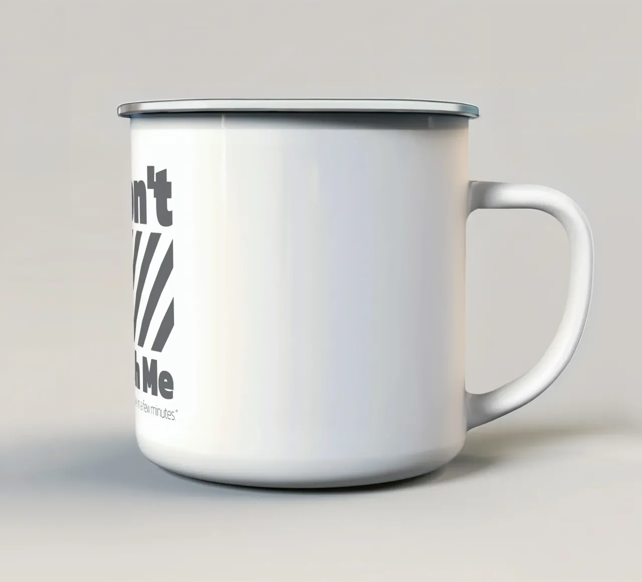 Non abbiate fretta tazza in smalto da Gunawan Rb