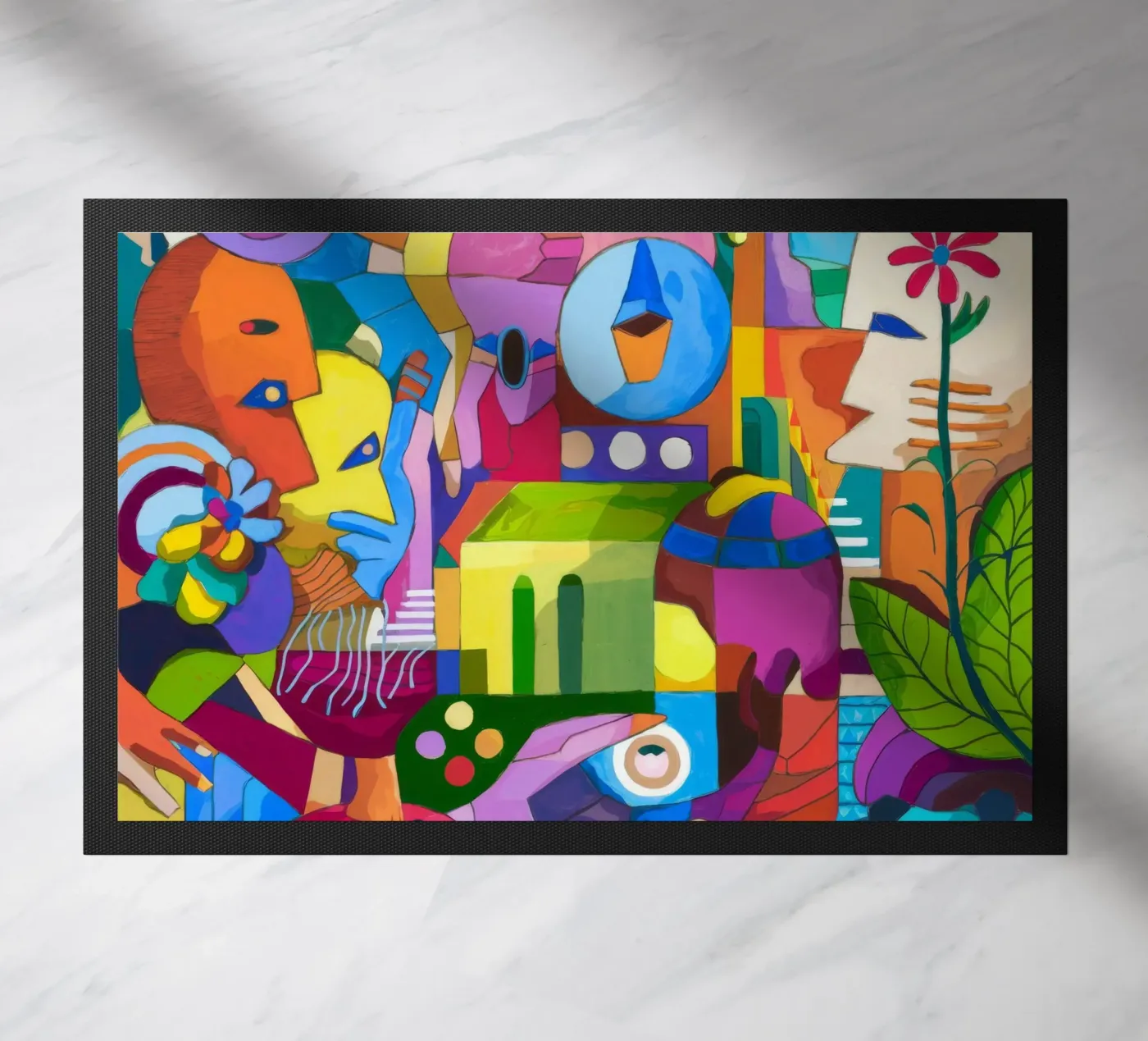 Dynamic Color Explosion doormat by Monarco Virtuoso