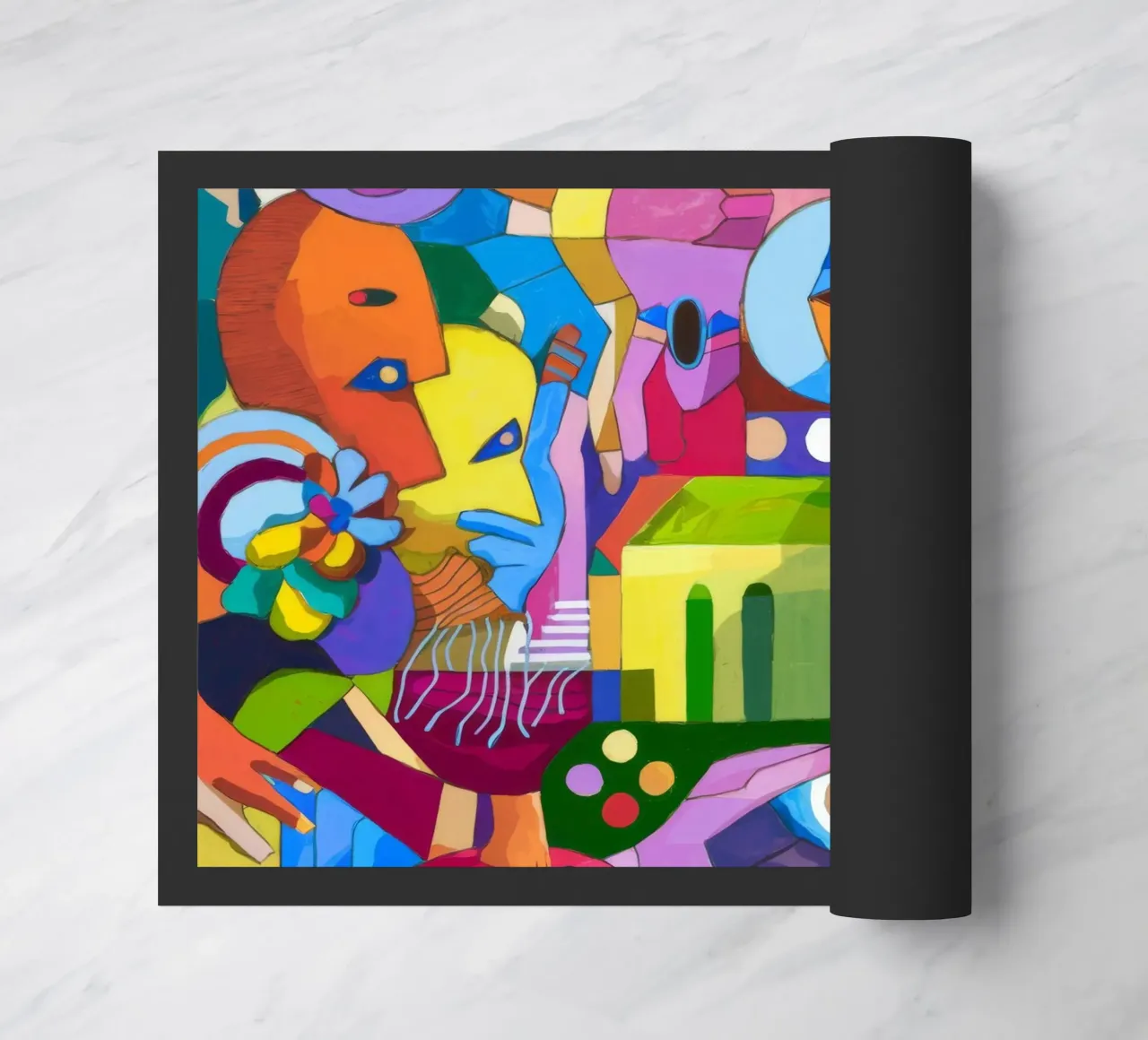 Dynamic Color Explosion doormat by Monarco Virtuoso