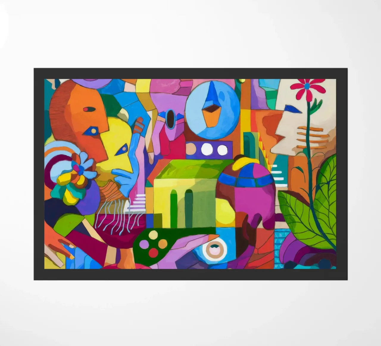 Dynamic Color Explosion doormat by Monarco Virtuoso
