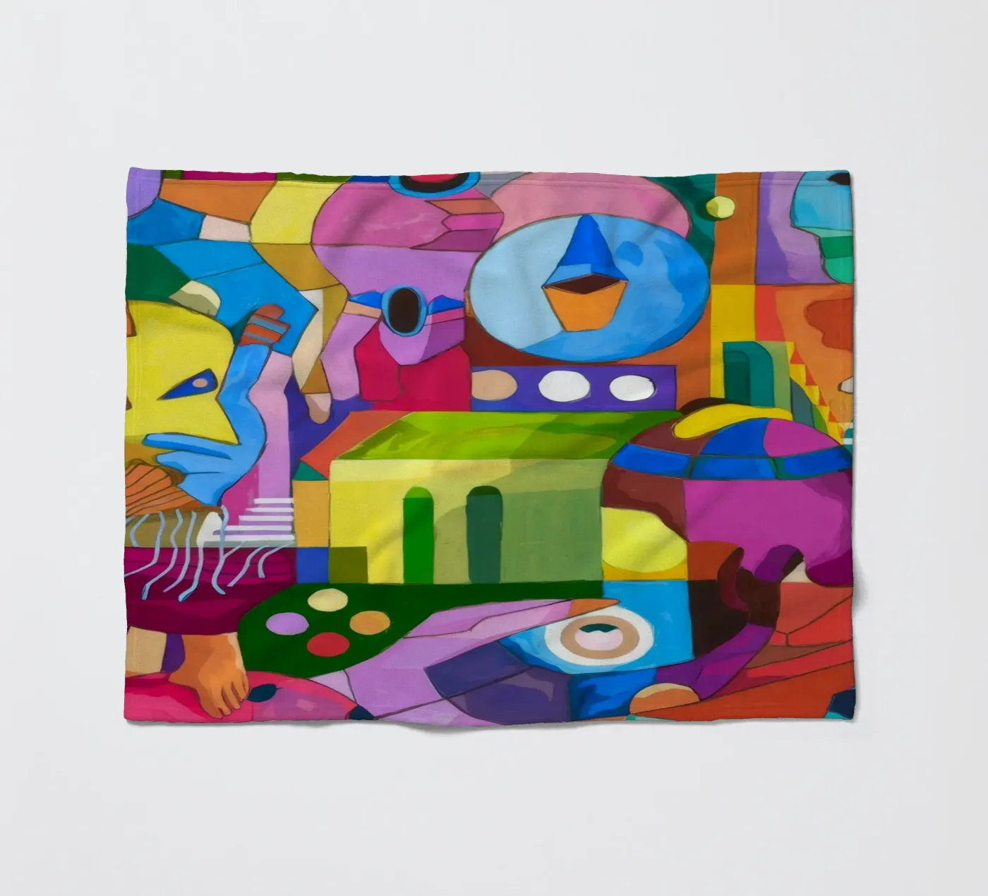 Dynamic Color Explosion Fleecedecke von Monarco Virtuoso