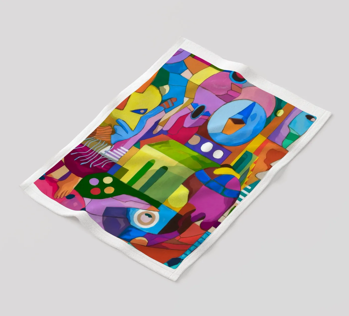 Dynamic Color Explosion Fleecedecke von Monarco Virtuoso