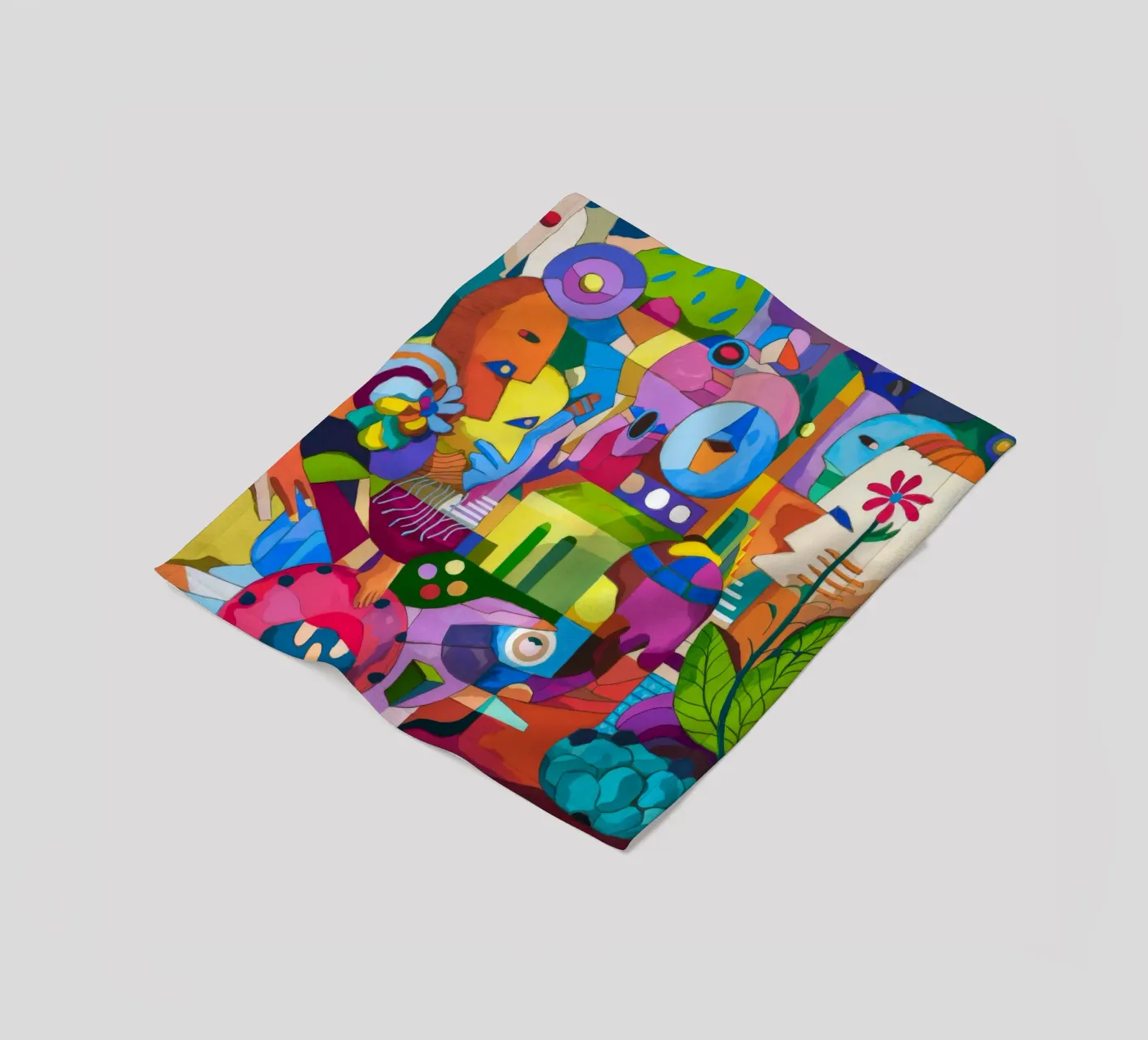 Dynamic Color Explosion Fleecedecke von Monarco Virtuoso