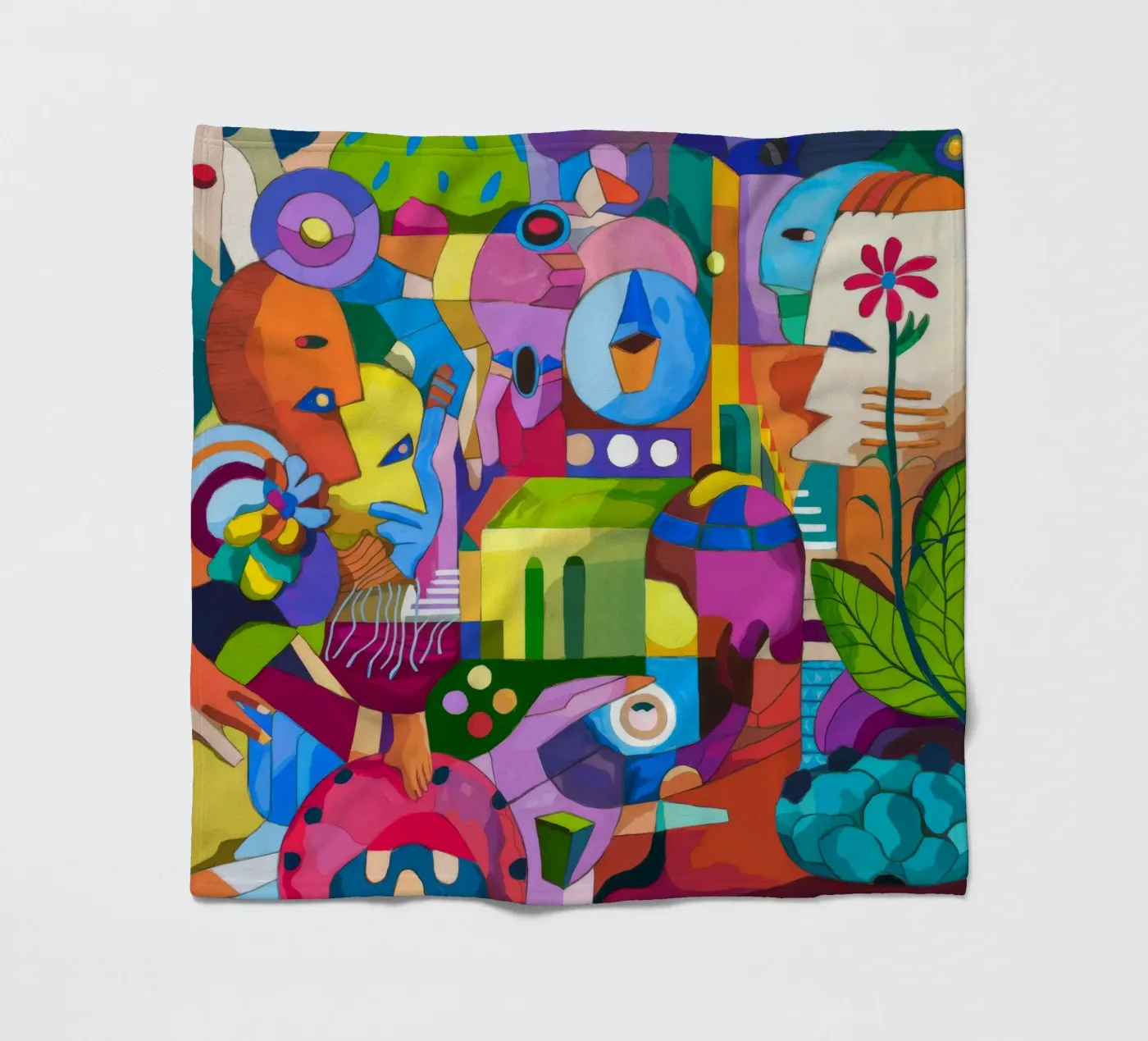 Dynamic Color Explosion Fleecedecke von Monarco Virtuoso