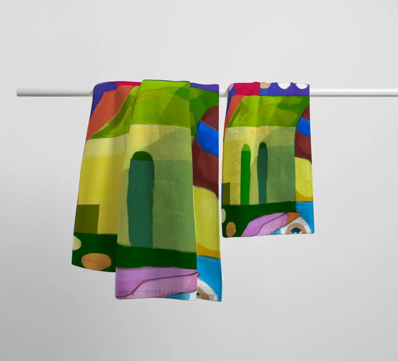 Dynamic Color Explosion towel by Monarco Virtuoso