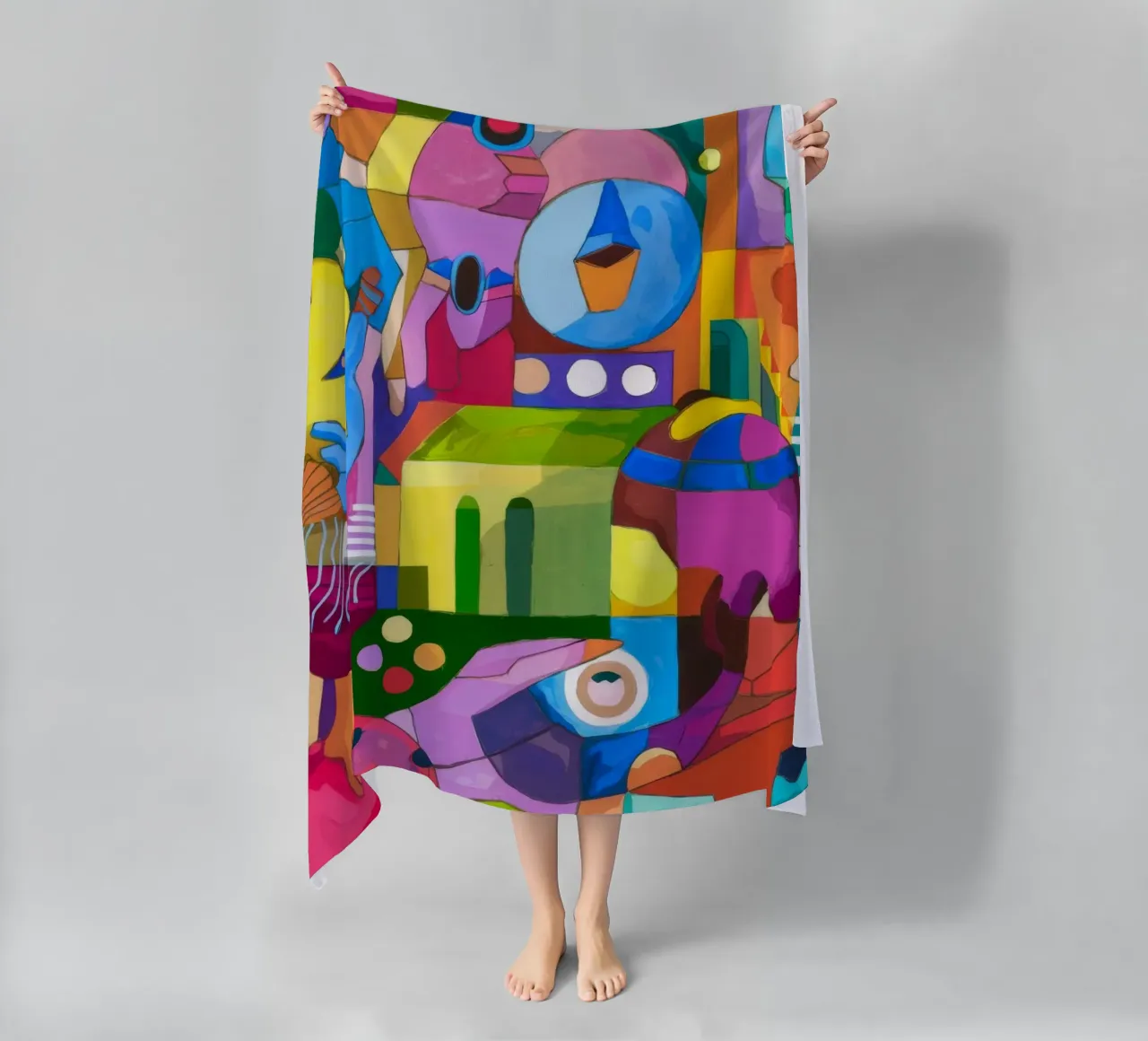 Dynamic Color Explosion beach towel by Monarco Virtuoso