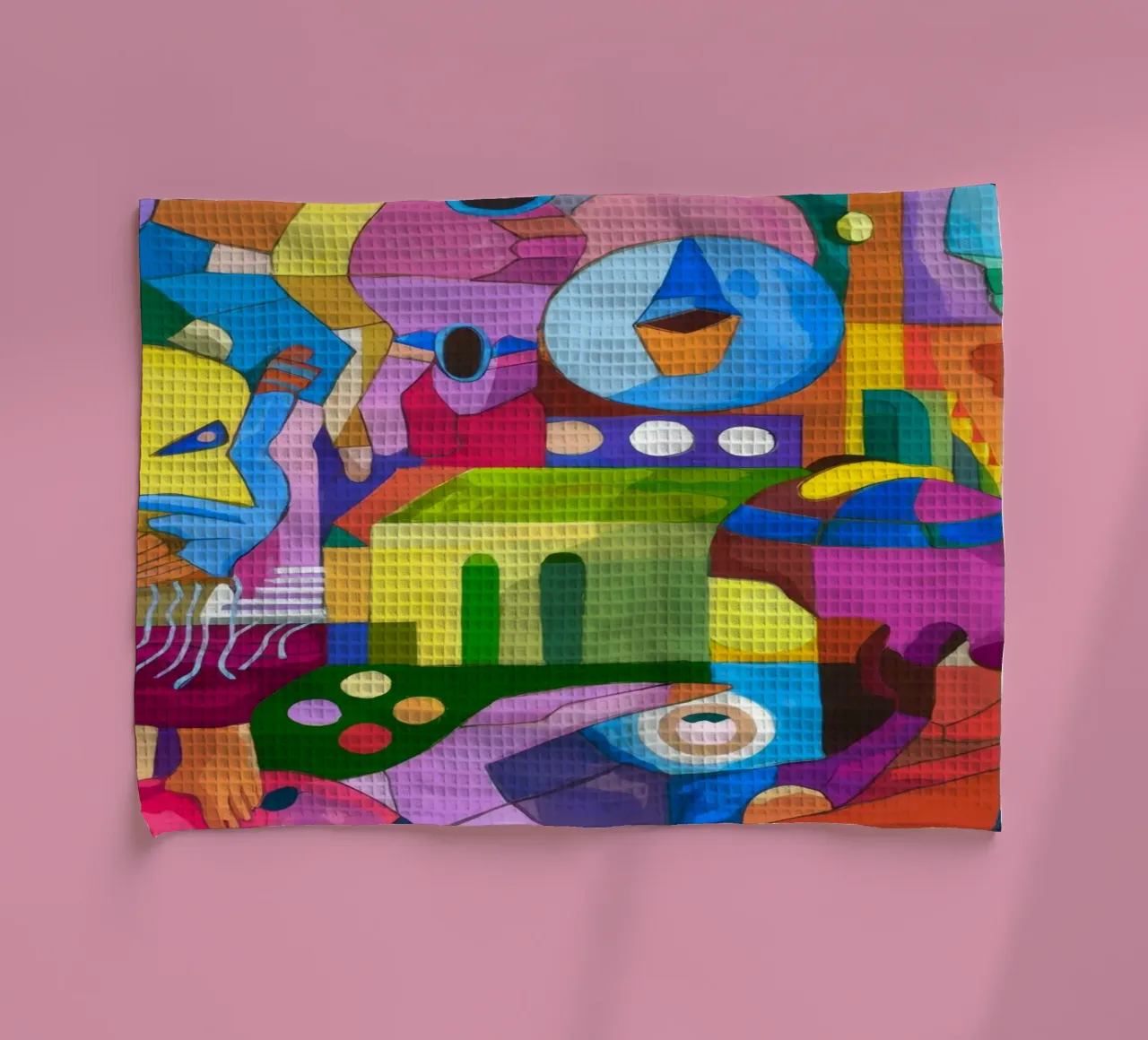 Dynamic Color Explosion tea towel by Monarco Virtuoso