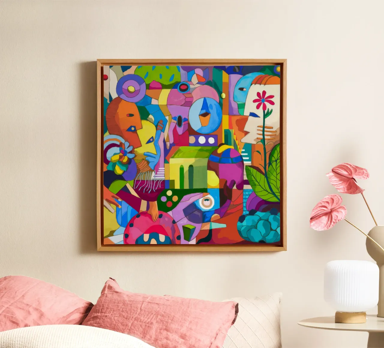 Dynamic Color Explosion canvas by Monarco Virtuoso