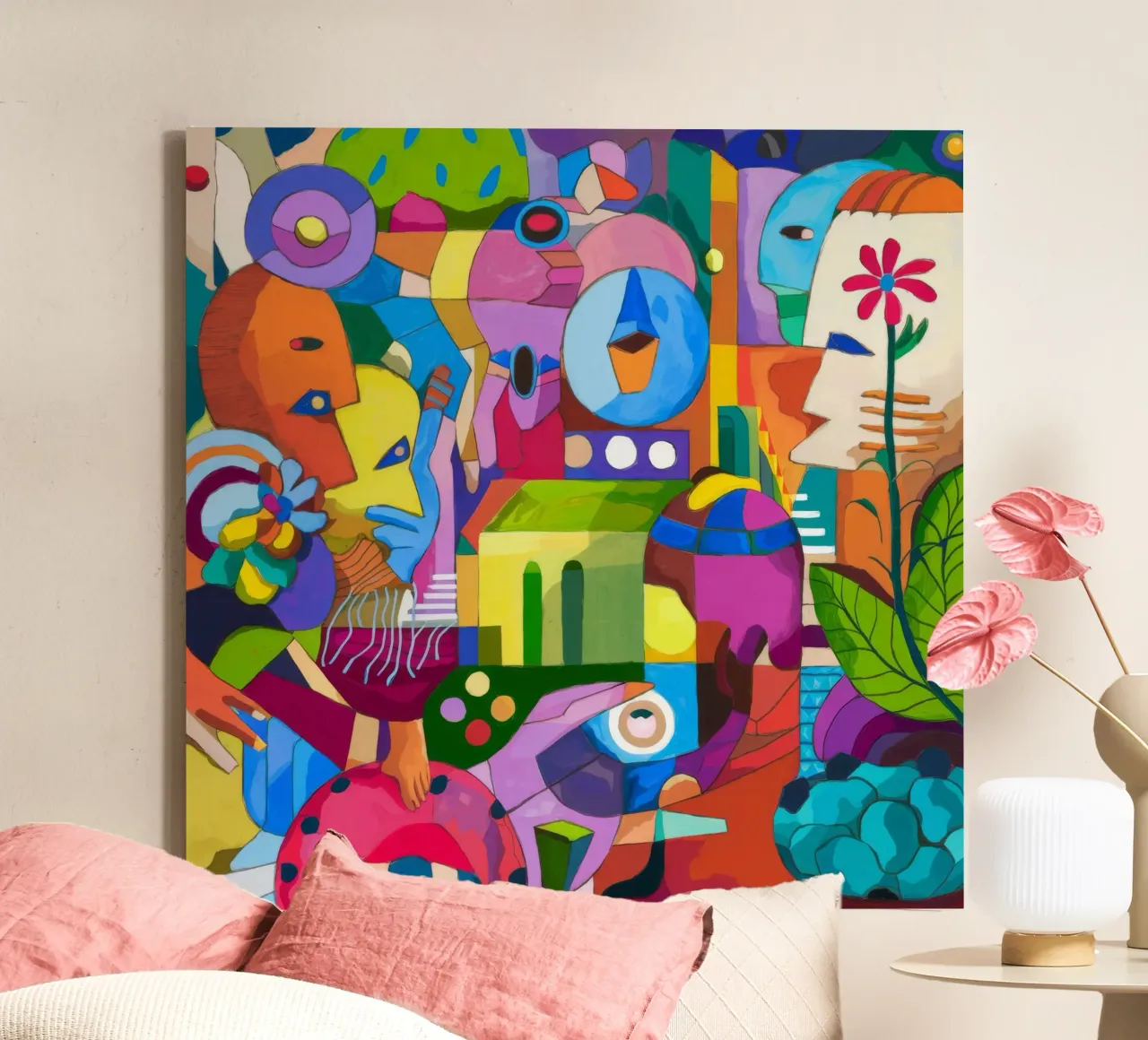 Dynamic Color Explosion canvas by Monarco Virtuoso