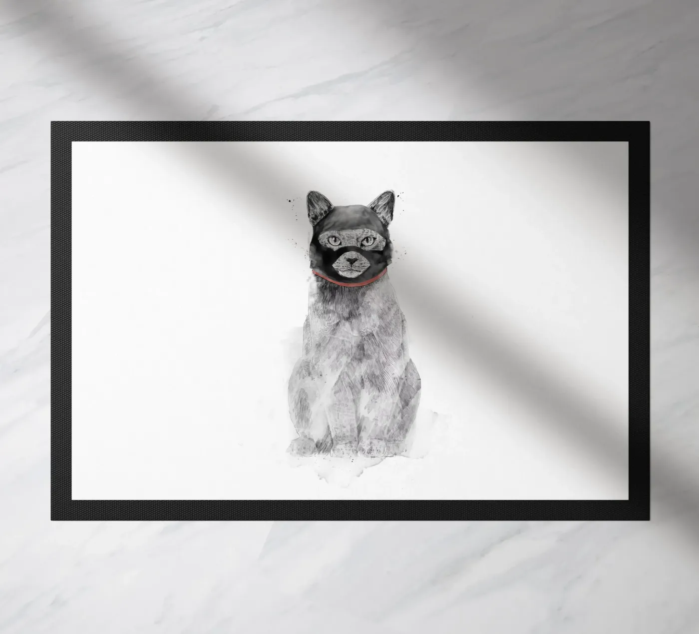 Masked Cat deurmat van Balazs Solti